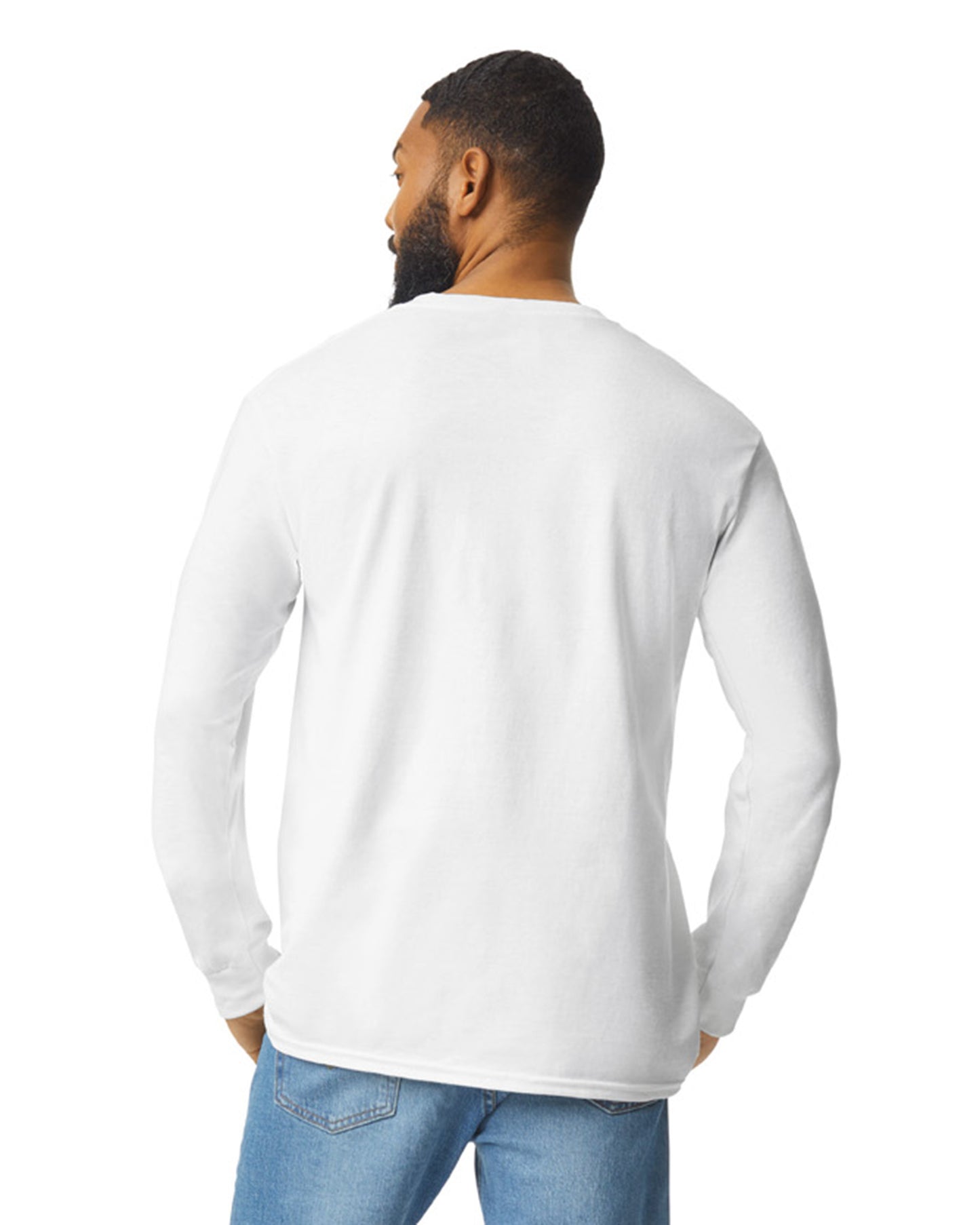 Unisex Ultra Cotton® Long-Sleeve Pocket T-Shirt - White