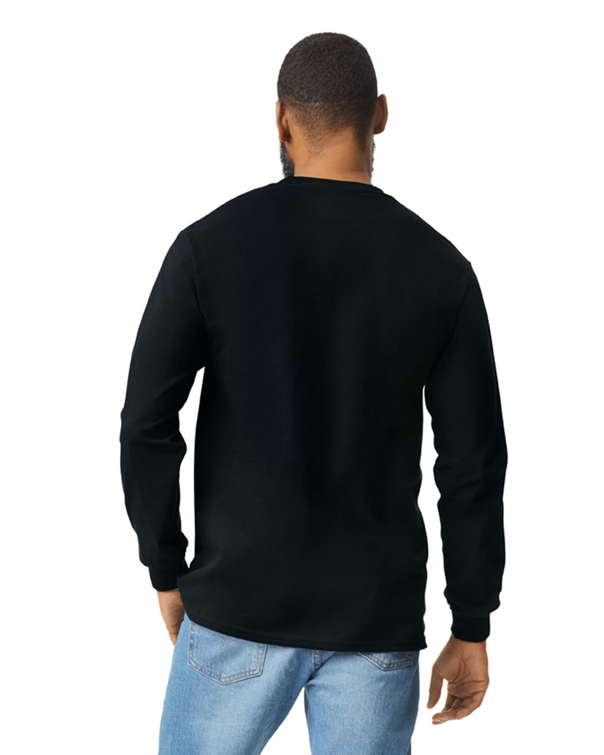 Unisex Ultra Cotton® Long-Sleeve Pocket T-Shirt - Black