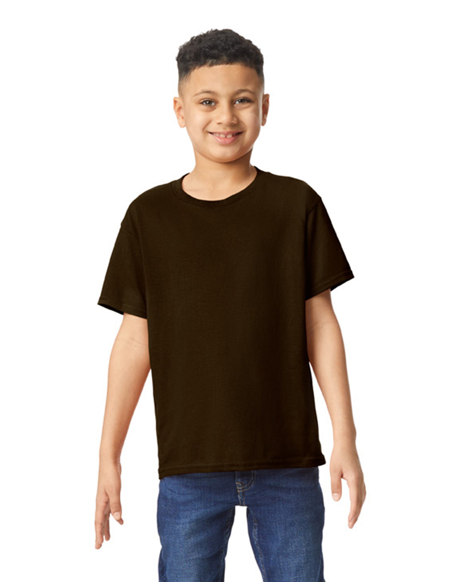 Youth Heavy Cotton��� T-Shirt - Dark Chocolate