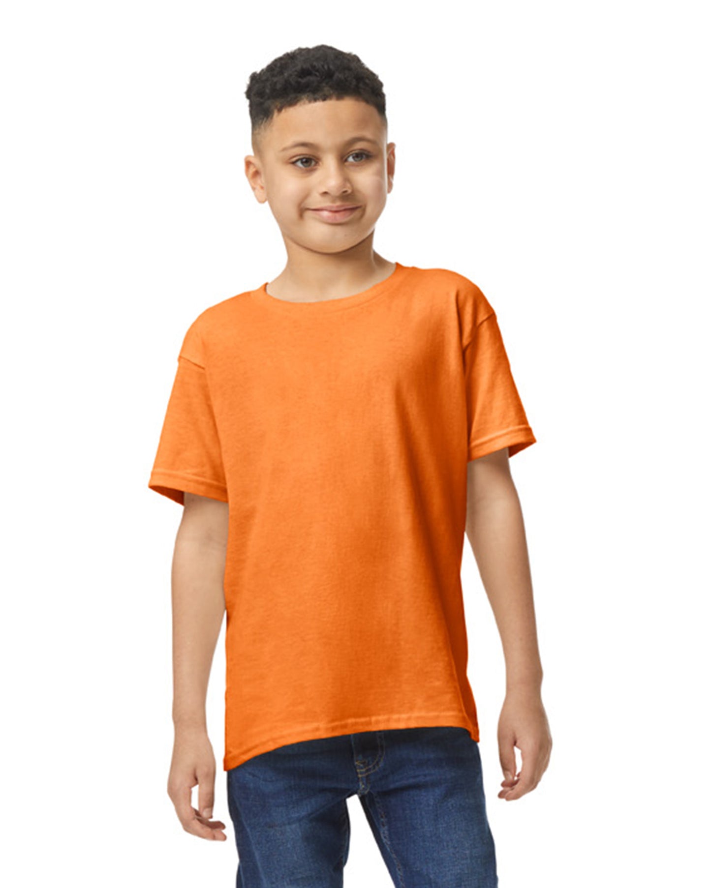 Youth Heavy Cotton��� T-Shirt - High Viz Safety Orange