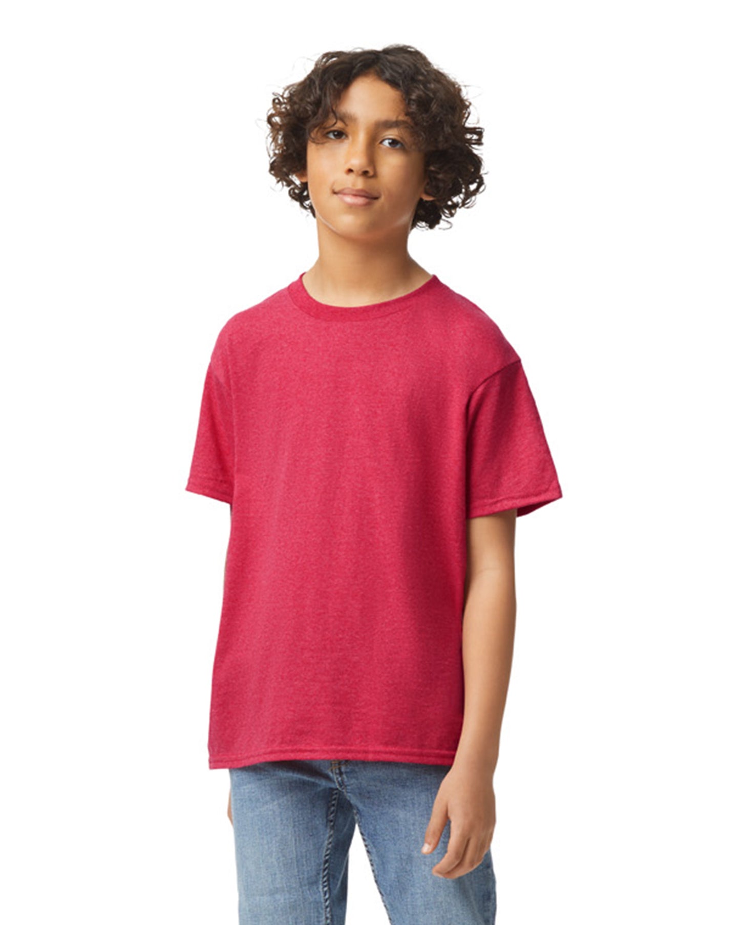Youth Heavy Cotton��� T-Shirt - Heather Red