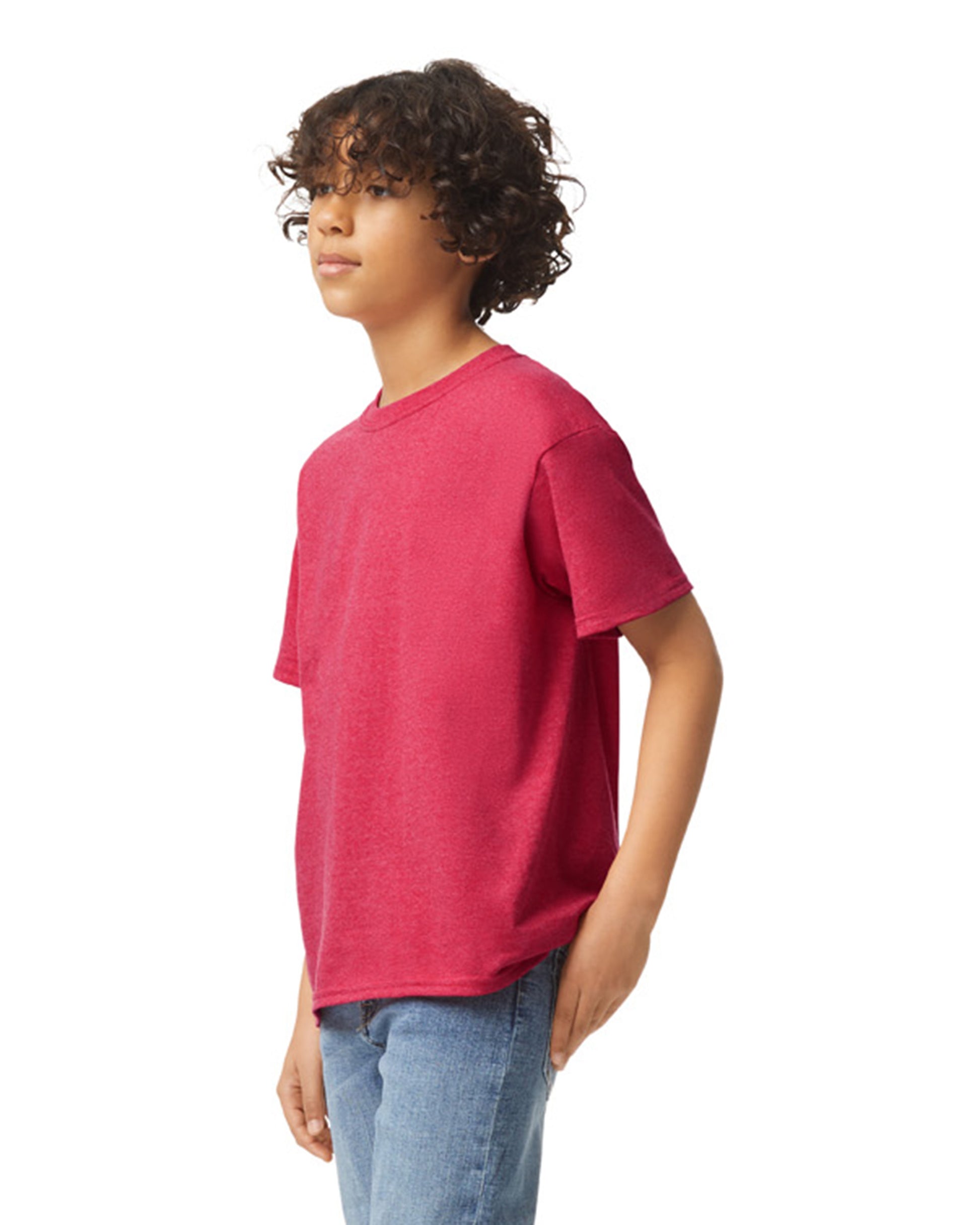 Youth Heavy Cotton��� T-Shirt - Heather Red