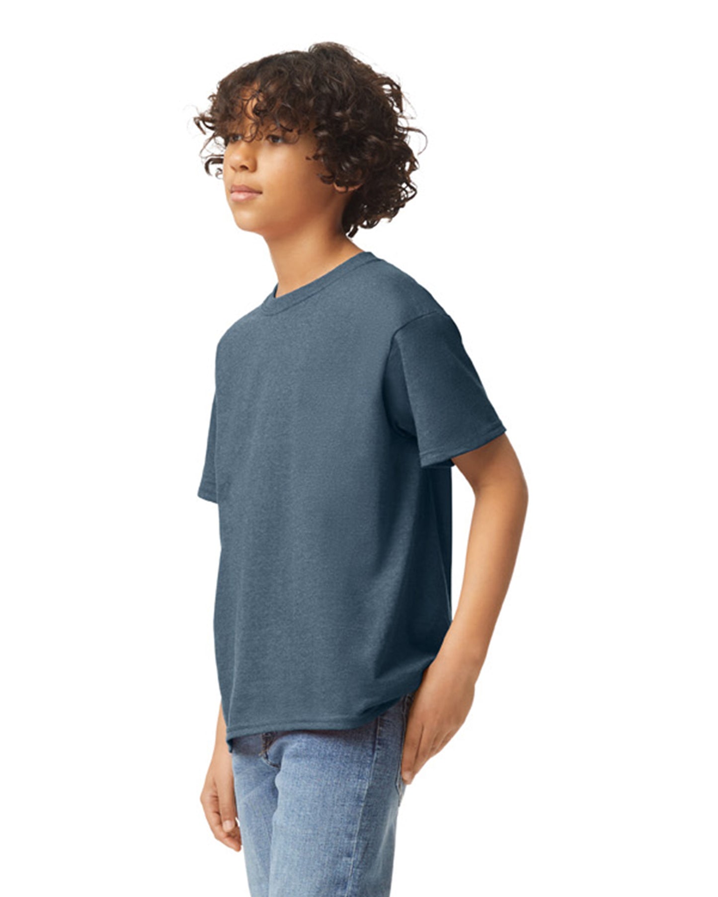 Youth Heavy Cotton��� T-Shirt - Heather Navy