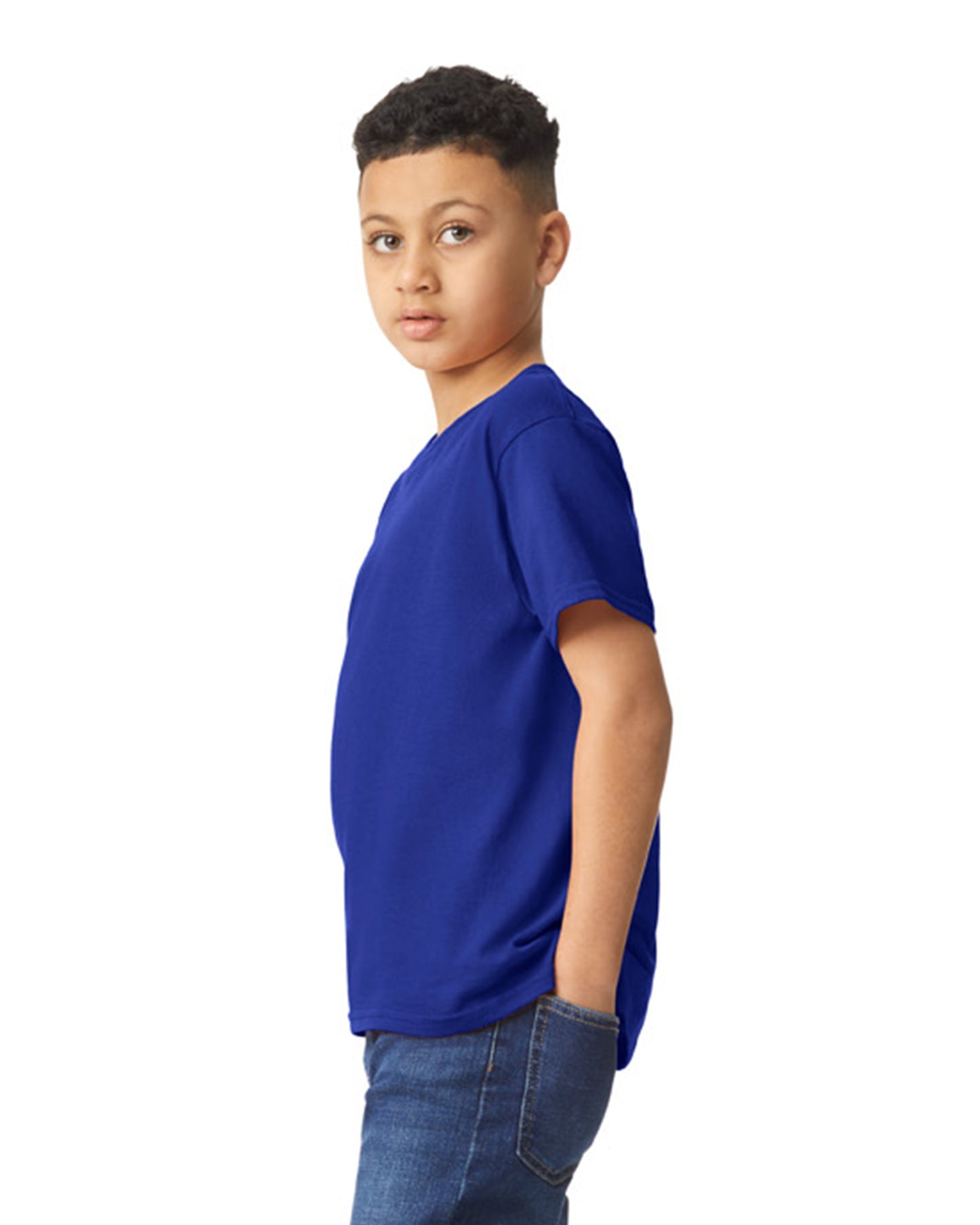 Youth Heavy Cotton��� T-Shirt - Cobalt Purple