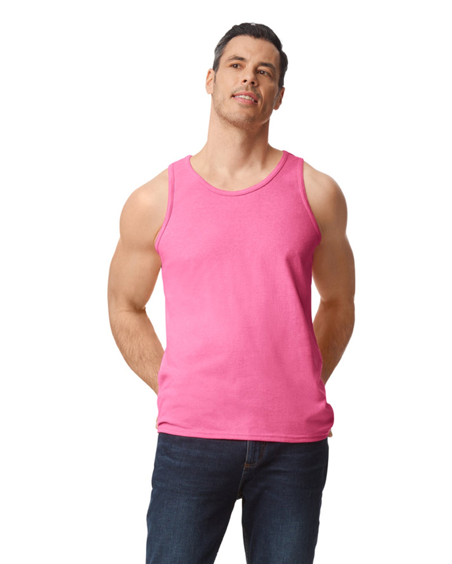 Unisex Heavy Cotton™ Tank - Safety Pink