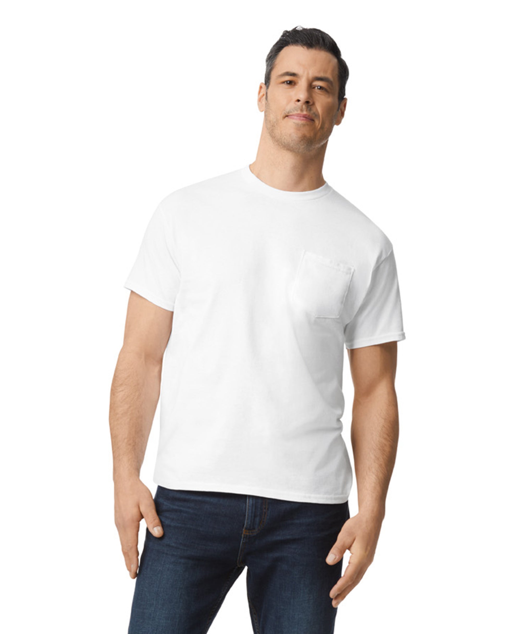 Unisex Heavy Cotton™ Pocket T-Shirt - White