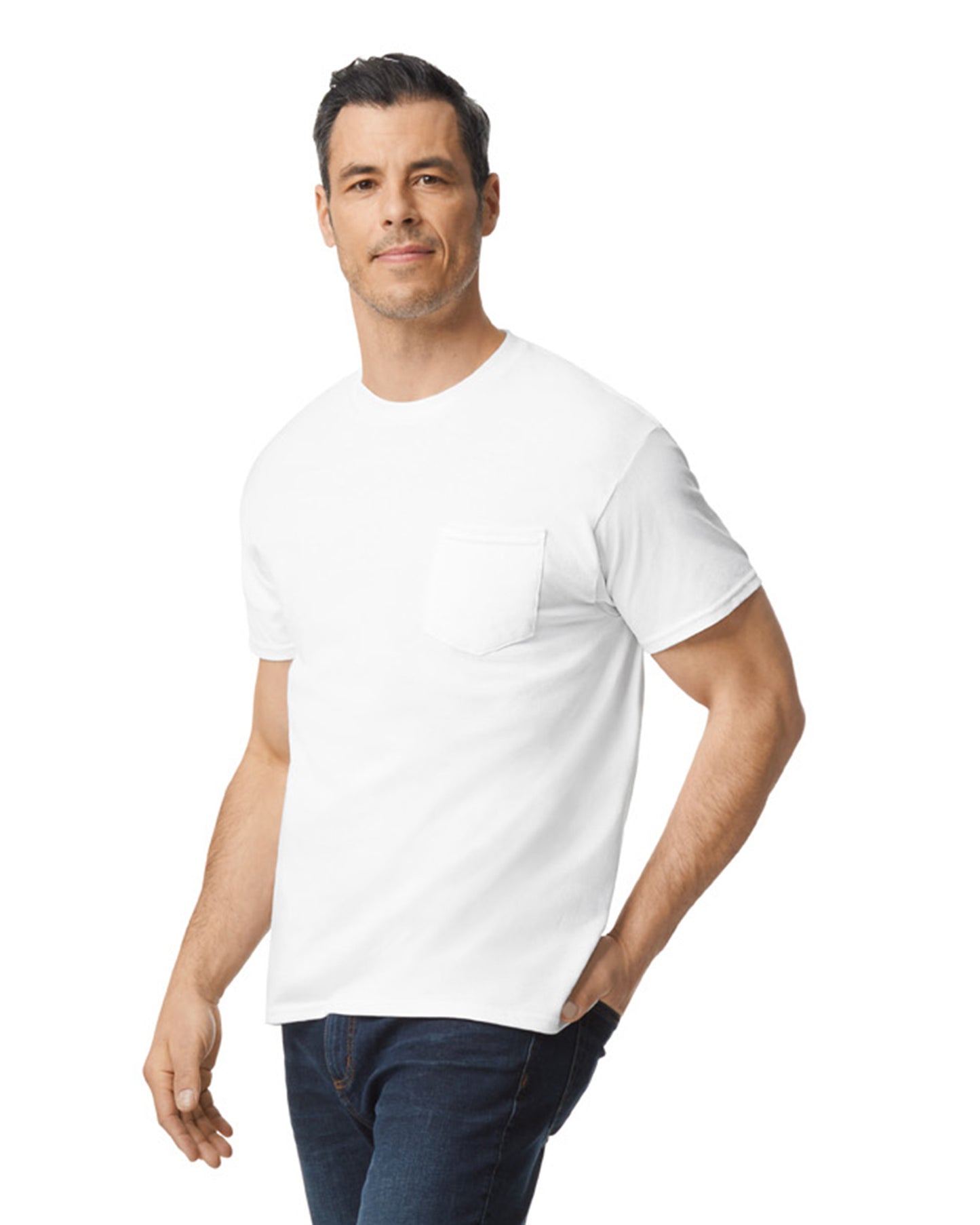 Unisex Heavy Cotton™ Pocket T-Shirt - White
