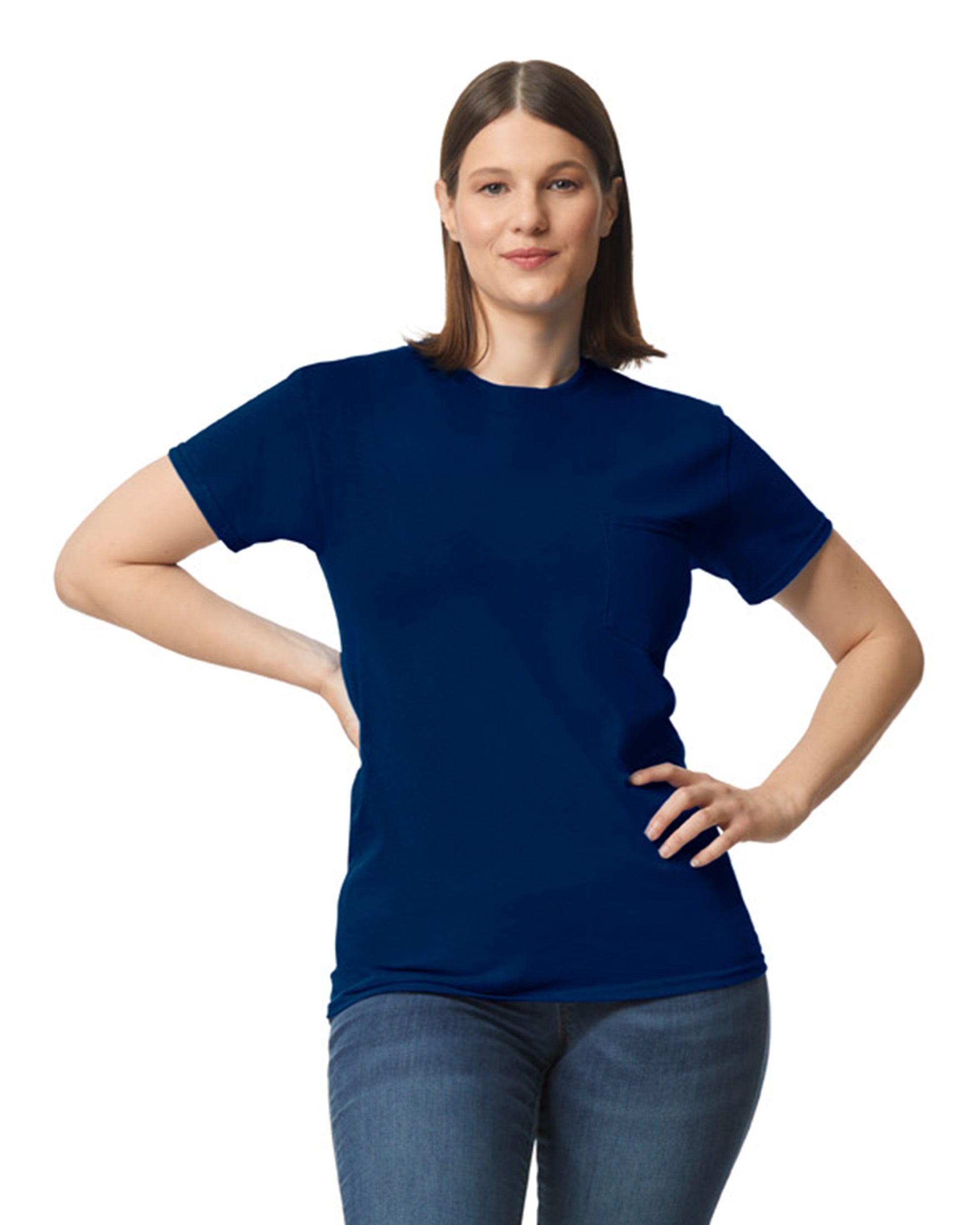 Unisex Heavy Cotton™ Pocket T-Shirt - Navy