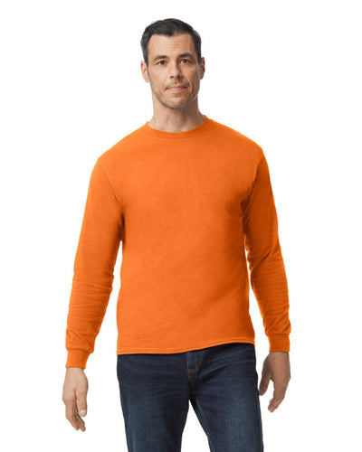 Unisex Heavy Cotton™ Long-Sleeve T-Shirt - Safety Orange