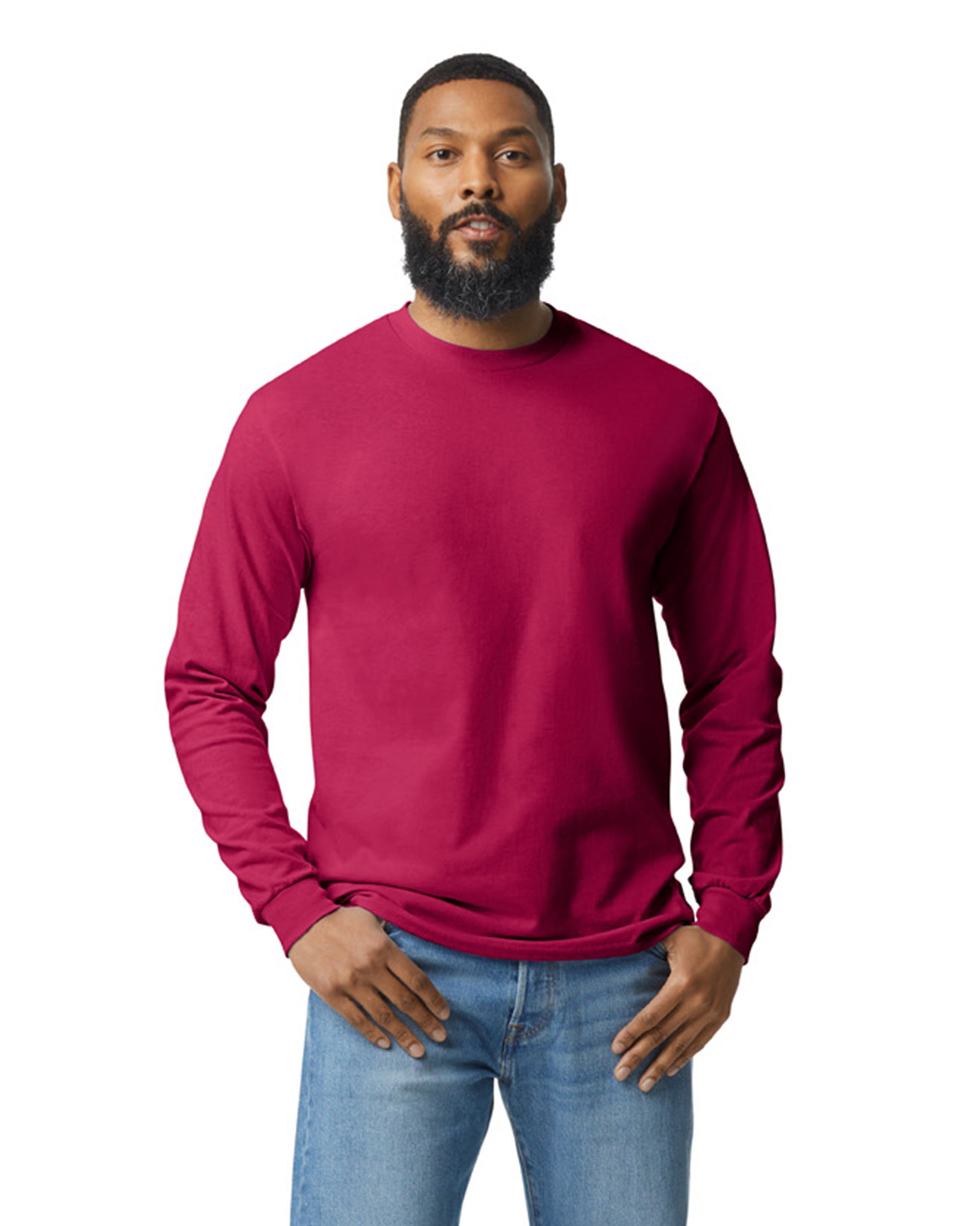 Unisex Heavy Cotton™ Long-Sleeve T-Shirt - Cardinal Red