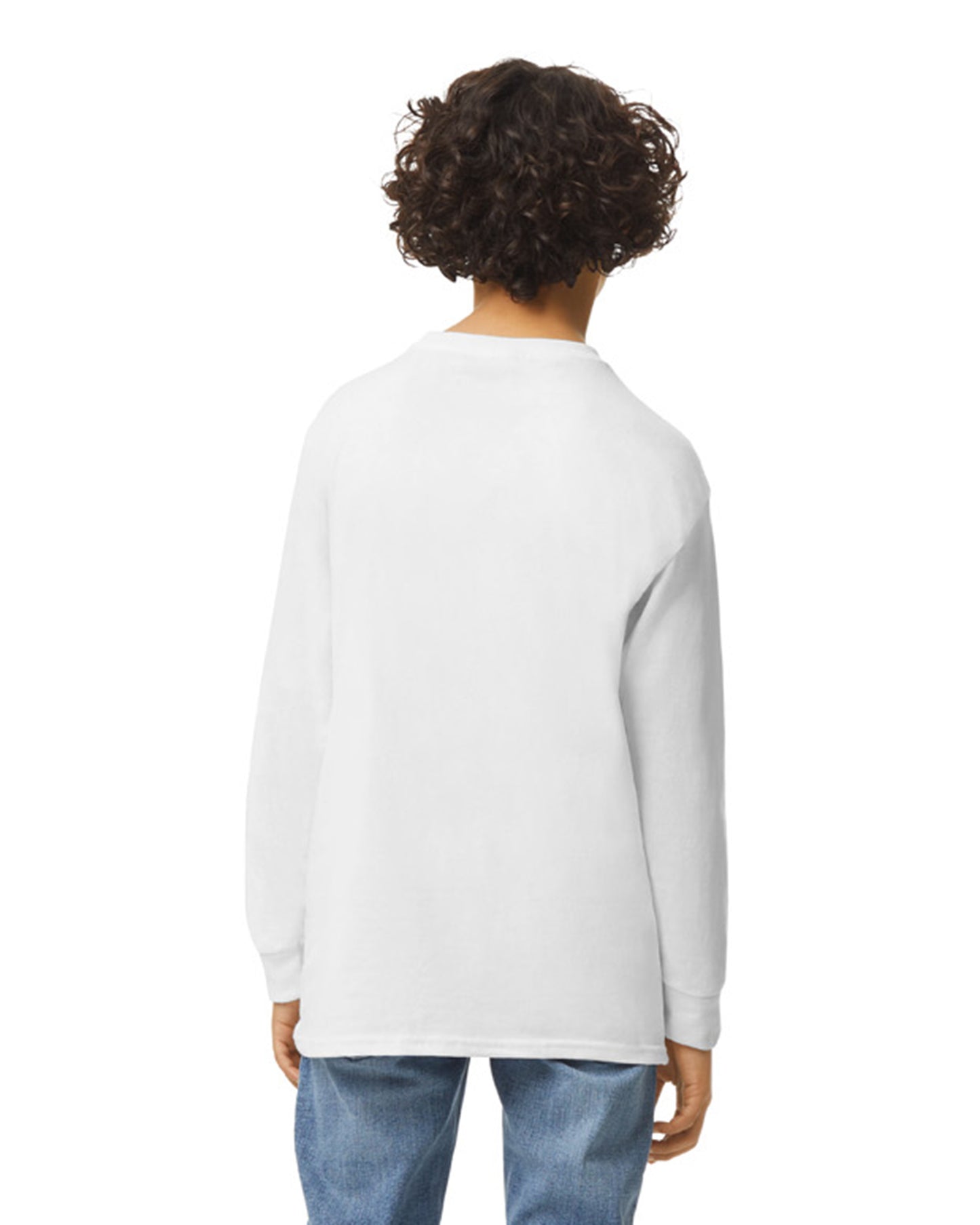 Youth Heavy Cotton™ Long-Sleeve T-Shirt - White