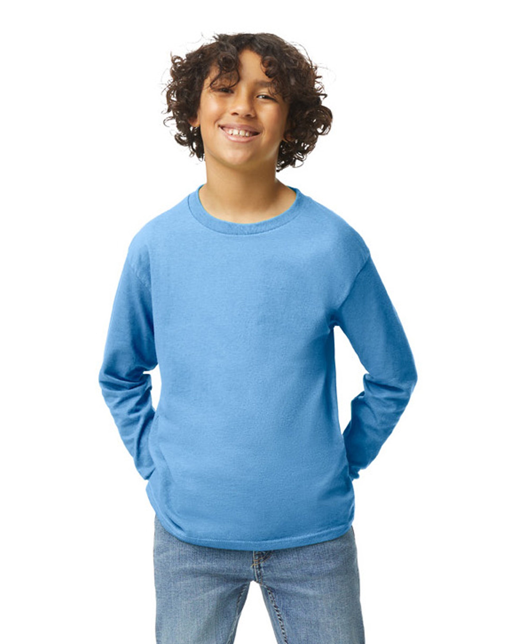 Youth Heavy Cotton™ Long-Sleeve T-Shirt - Carolina Blue