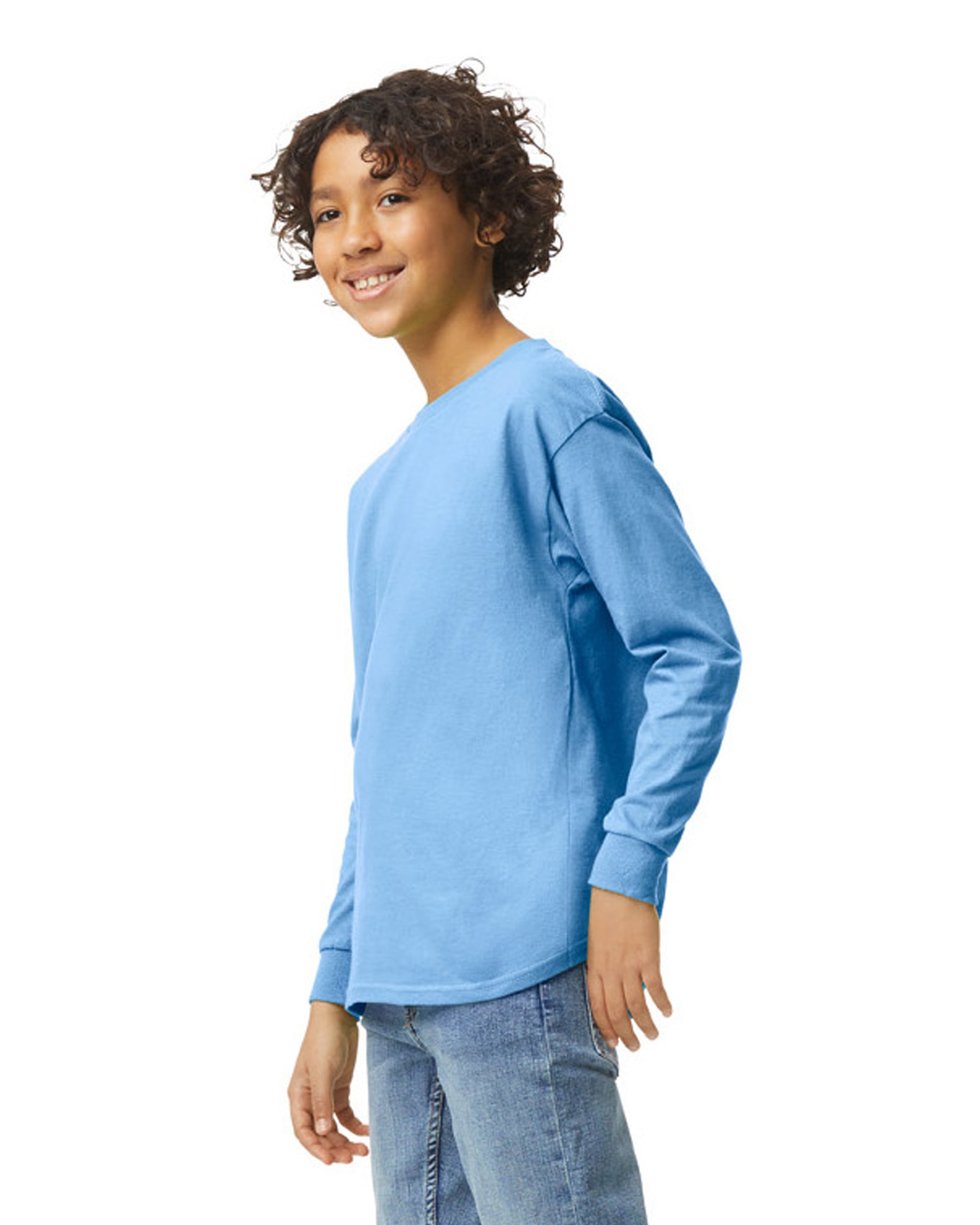 Youth Heavy Cotton™ Long-Sleeve T-Shirt - Carolina Blue
