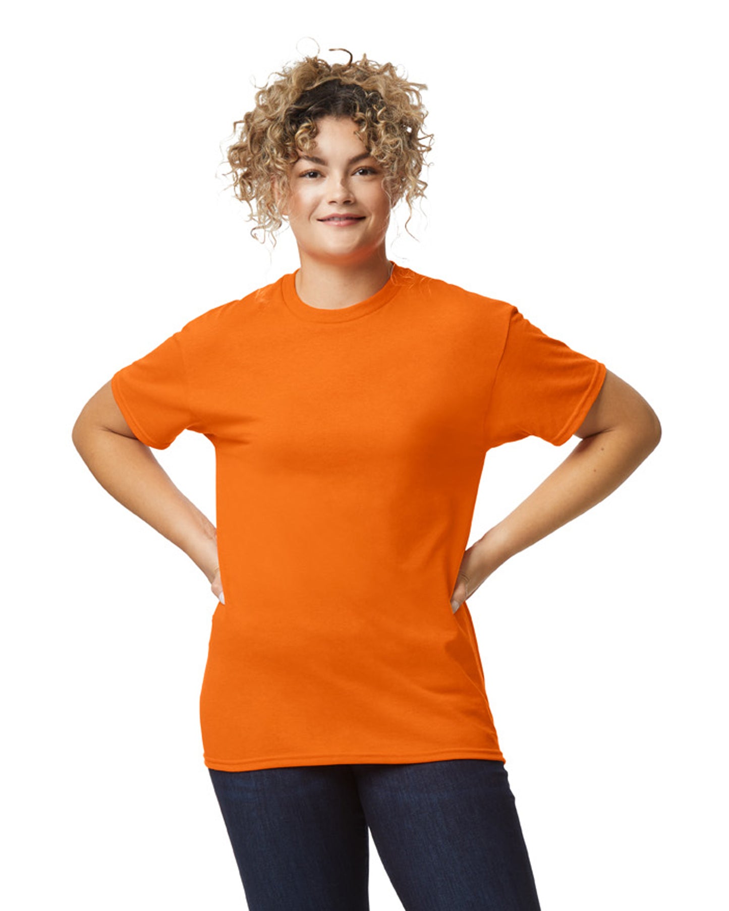 Unisex 50/50 T-Shirt - Safety Orange