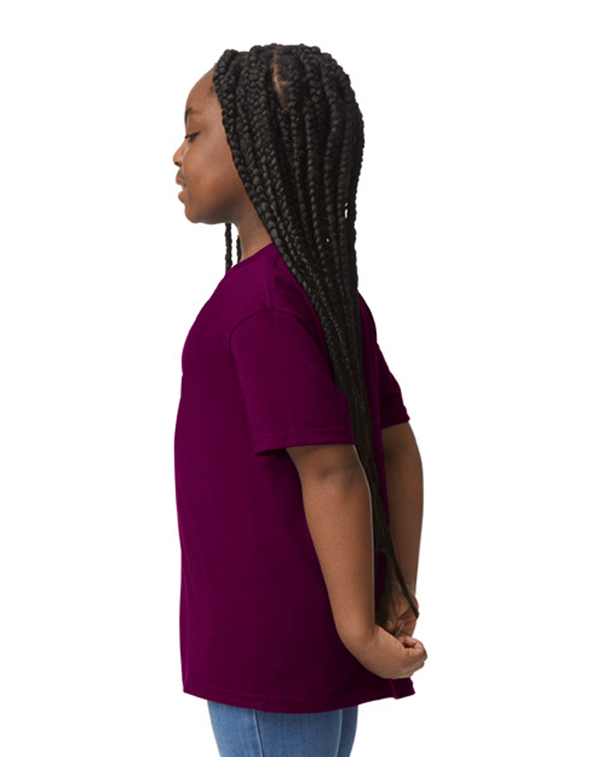 Youth 50/50 T-Shirt - Maroon