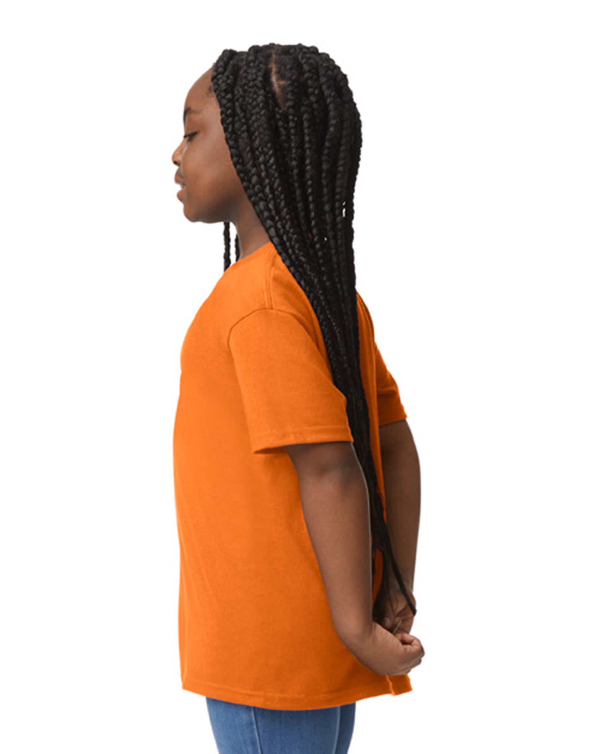 Youth 50/50 T-Shirt - S Orange