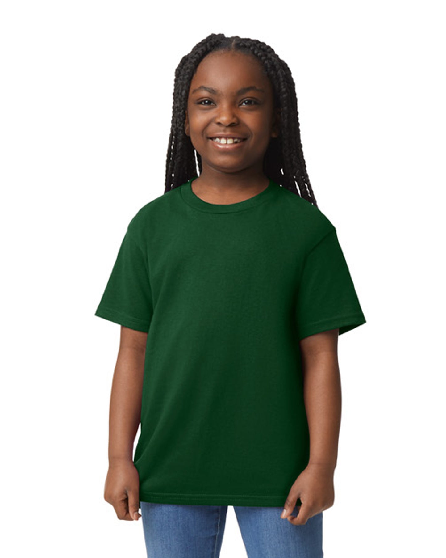 Youth 50/50 T-Shirt - Forest Green
