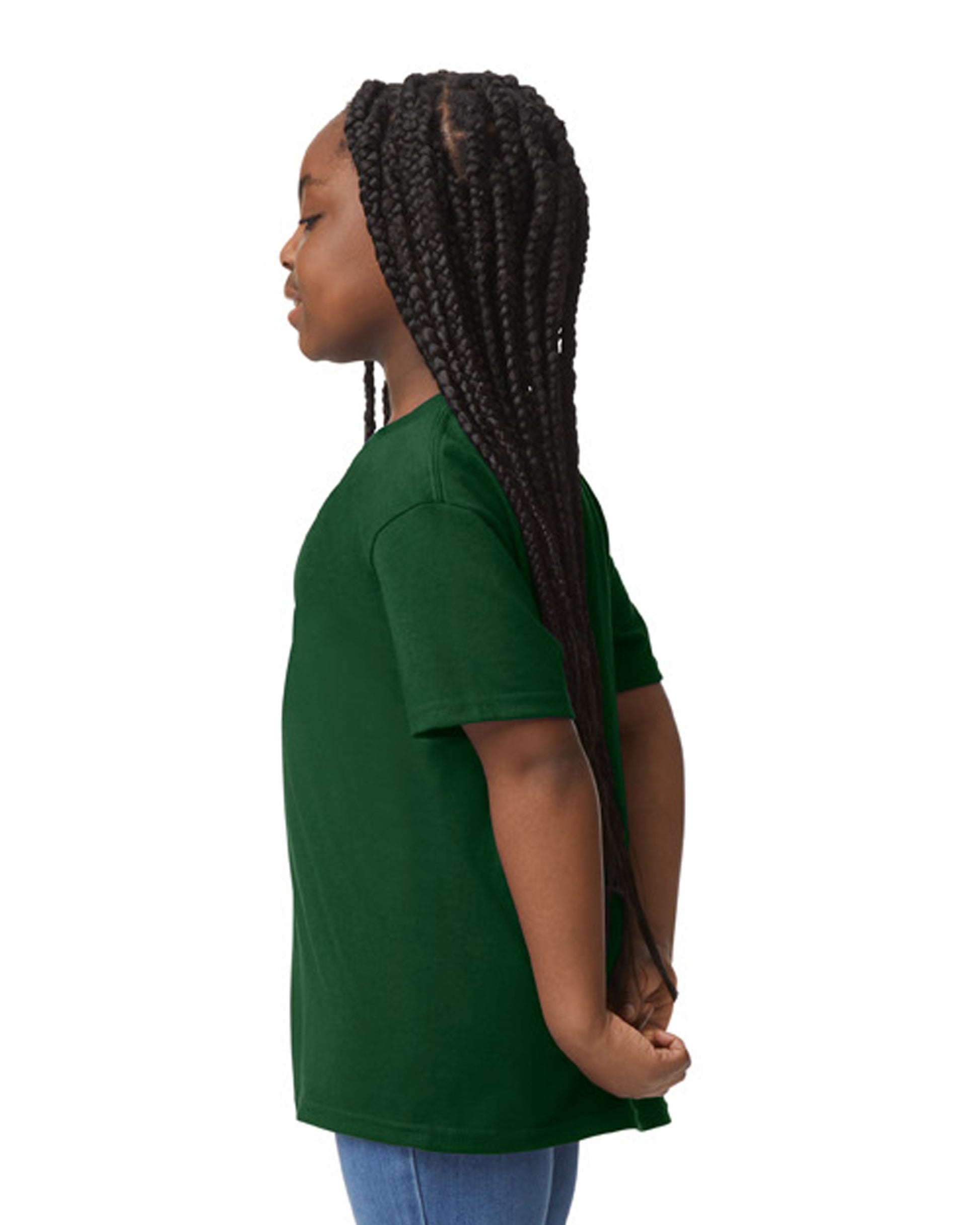 Youth 50/50 T-Shirt - Forest Green