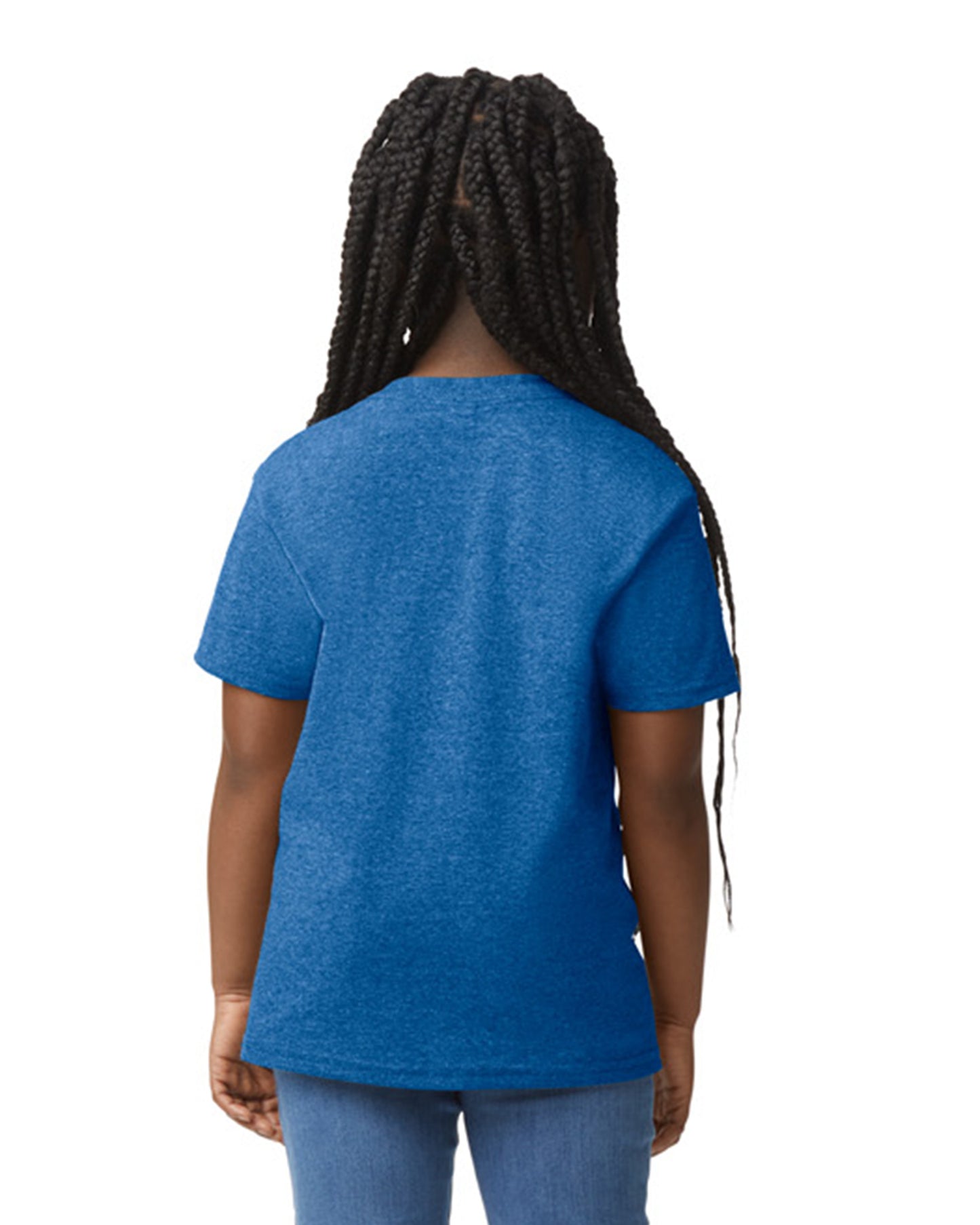 Youth 50/50 T-Shirt - Heather Sport Royal