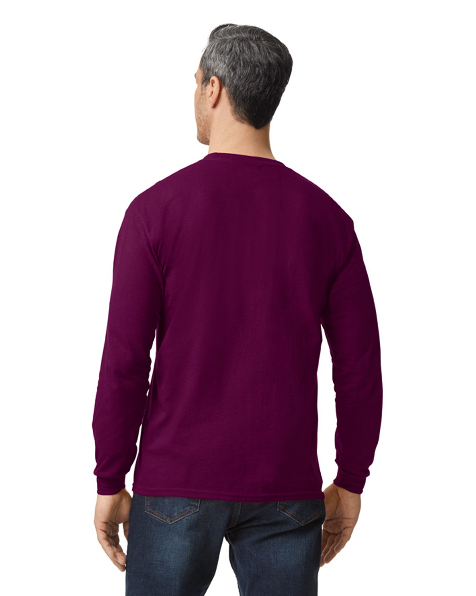 Unisex 50/50 Long-Sleeve T-Shirt - Maroon