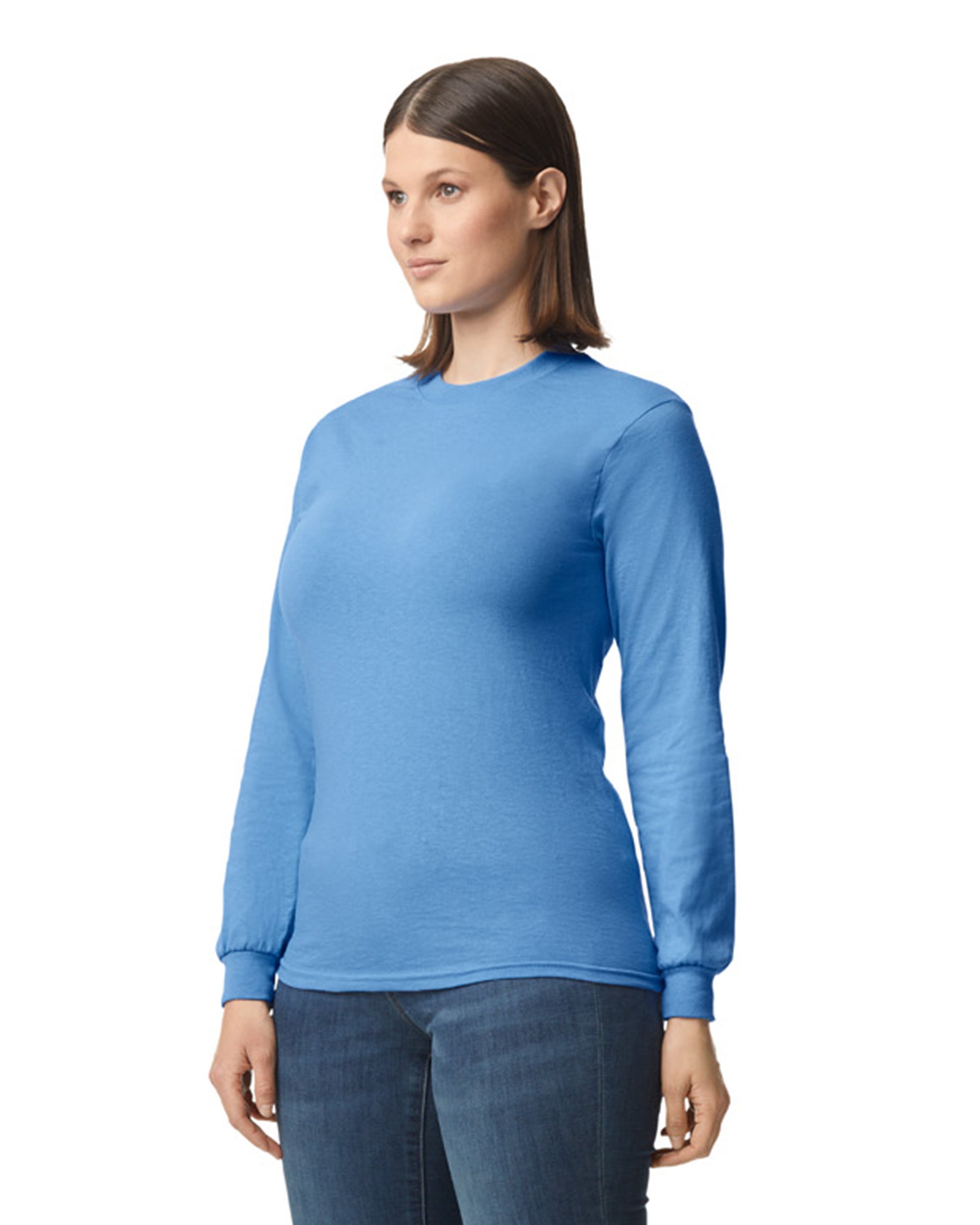 Unisex 50/50 Long-Sleeve T-Shirt - Carolina Blue