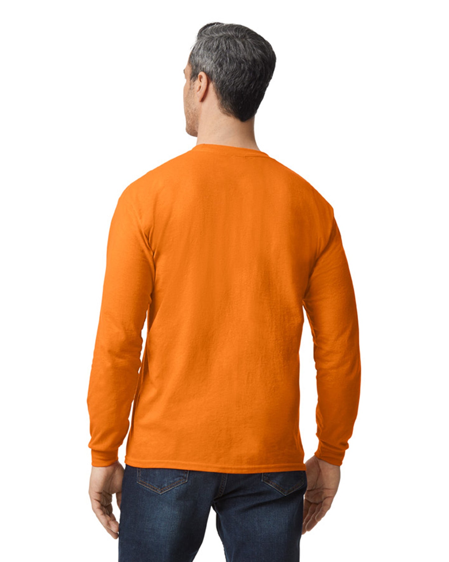 Unisex 50/50 Long-Sleeve T-Shirt - S Orange