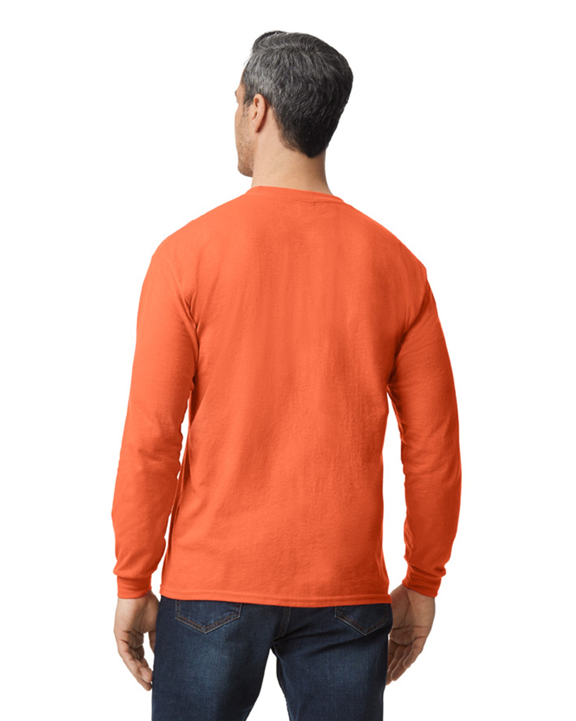 Unisex 50/50 Long-Sleeve T-Shirt - Orange