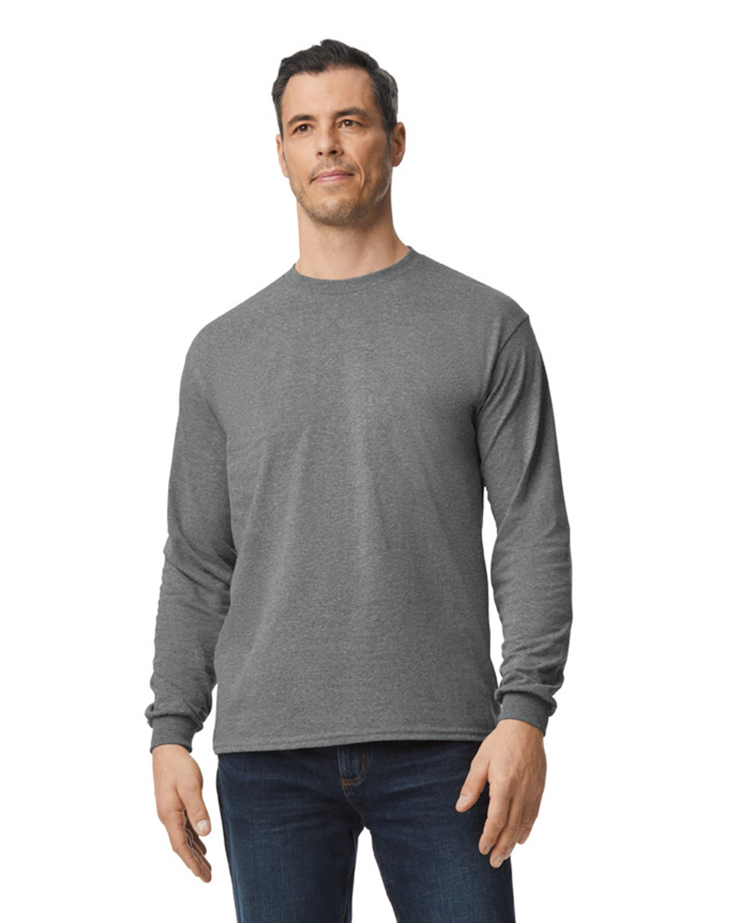 Unisex 50/50 Long-Sleeve T-Shirt - Graphite Heather