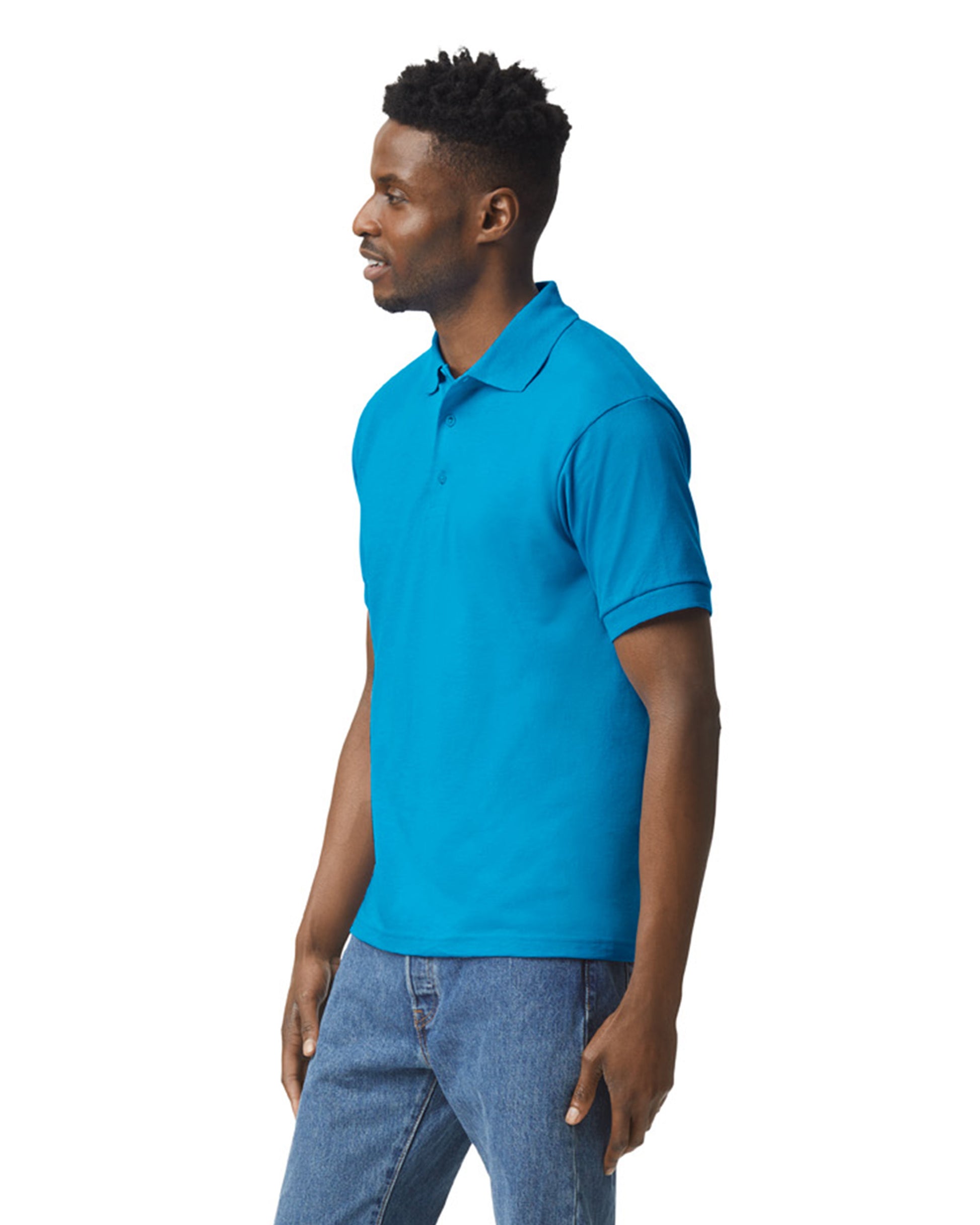 Unisex 50/50 Jersey Polo - Sapphire