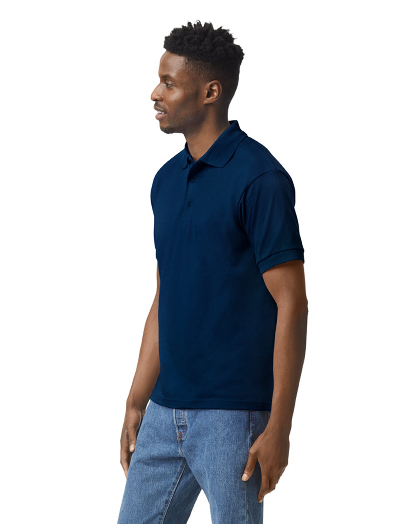 Unisex 50/50 Jersey Polo - Navy