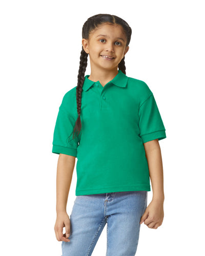 Youth 50/50 Jersey Polo - Kelly Green