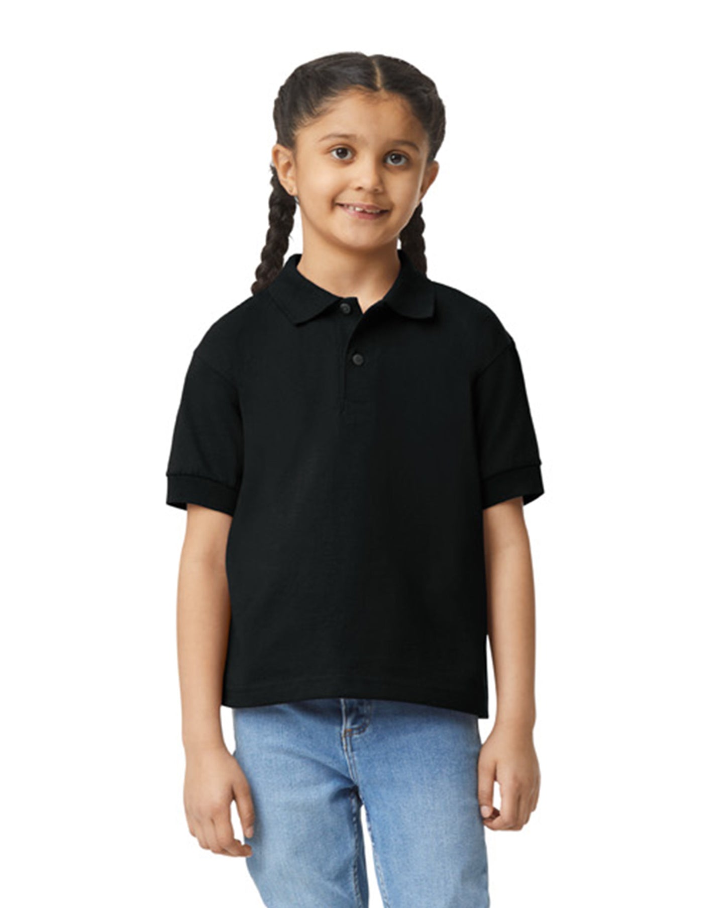 Youth 50/50 Jersey Polo - Black