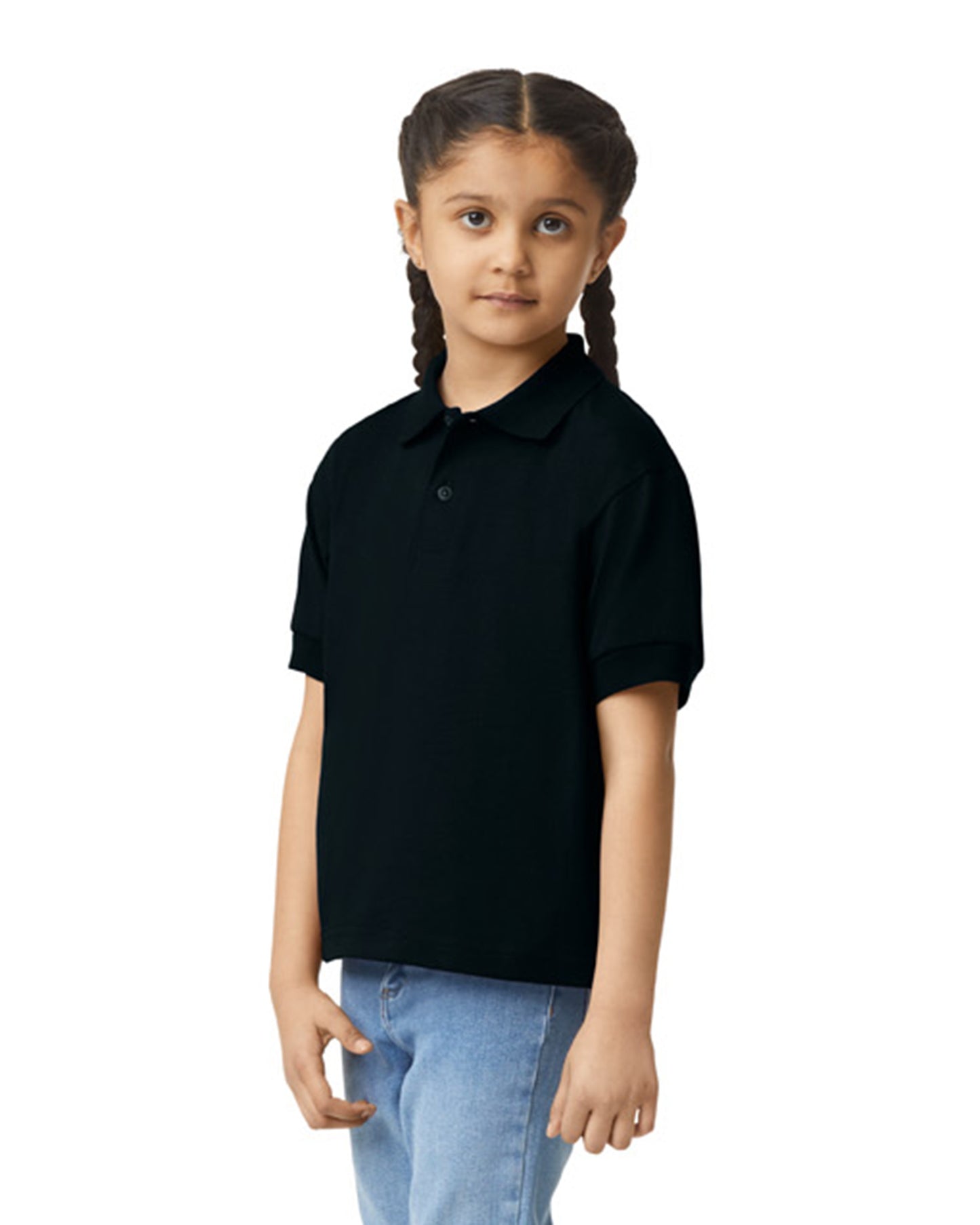 Youth 50/50 Jersey Polo - Black