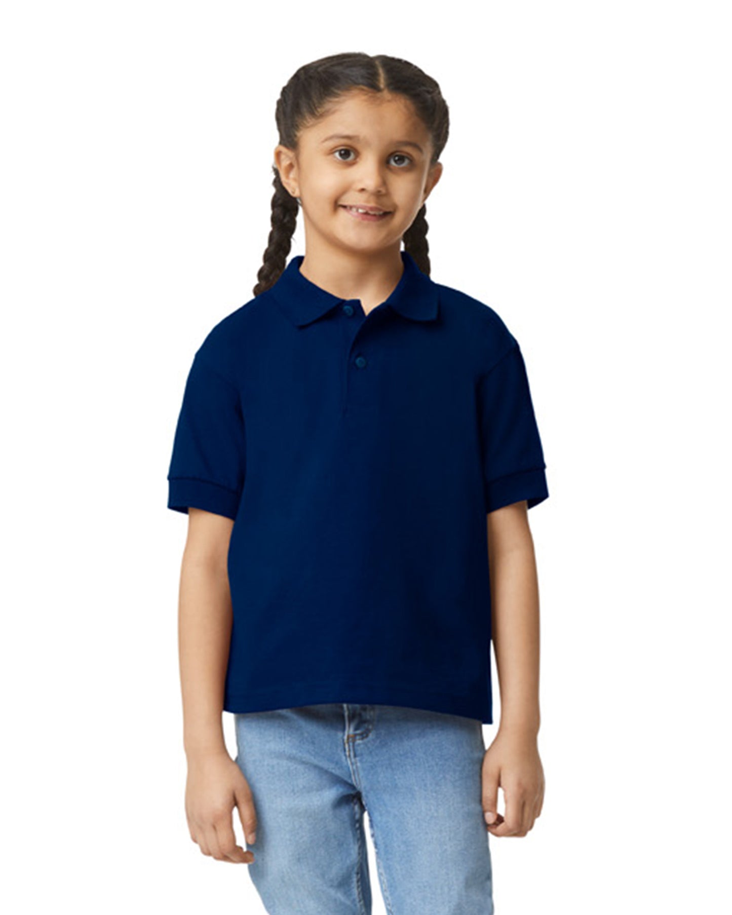 Youth 50/50 Jersey Polo - Navy
