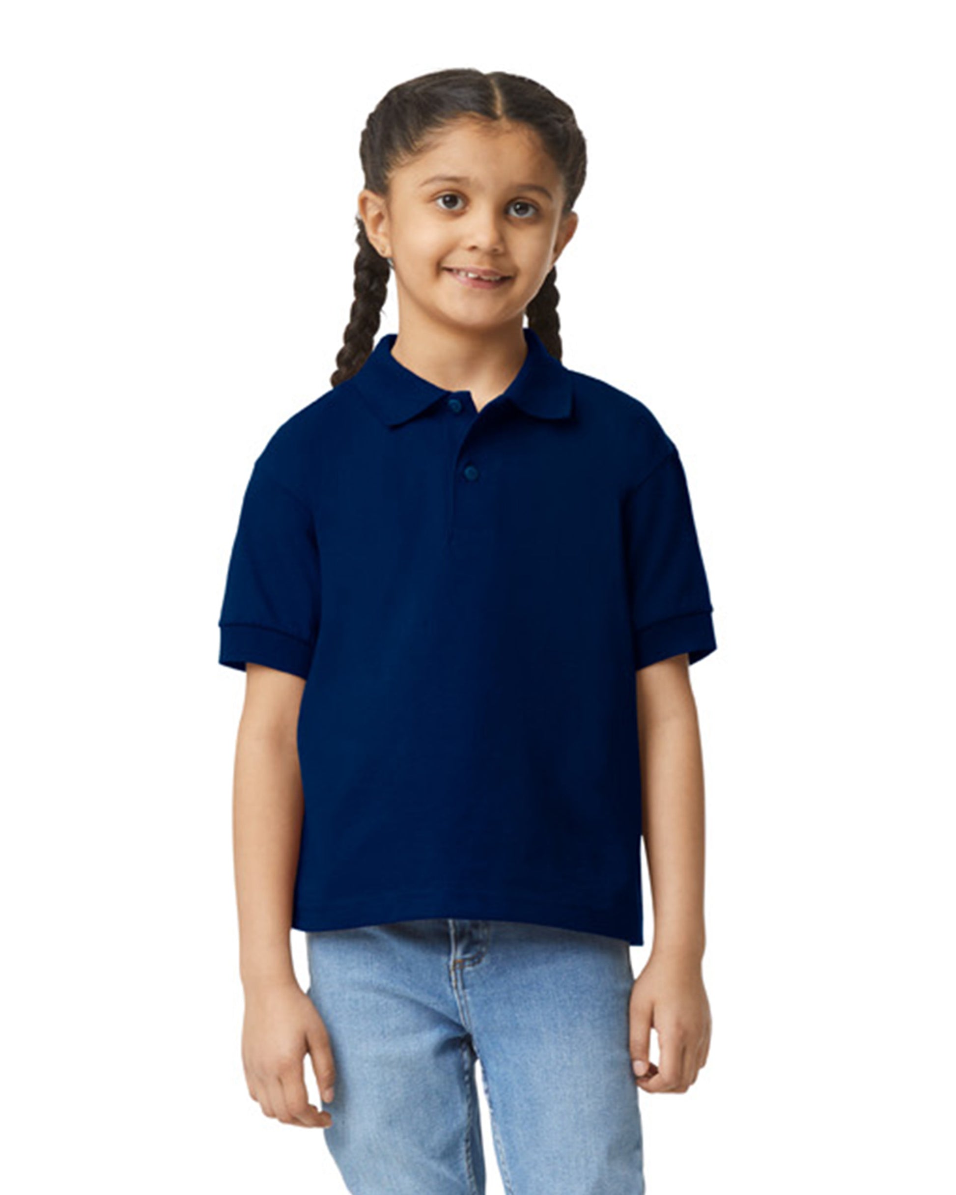 Youth 50/50 Jersey Polo - Navy