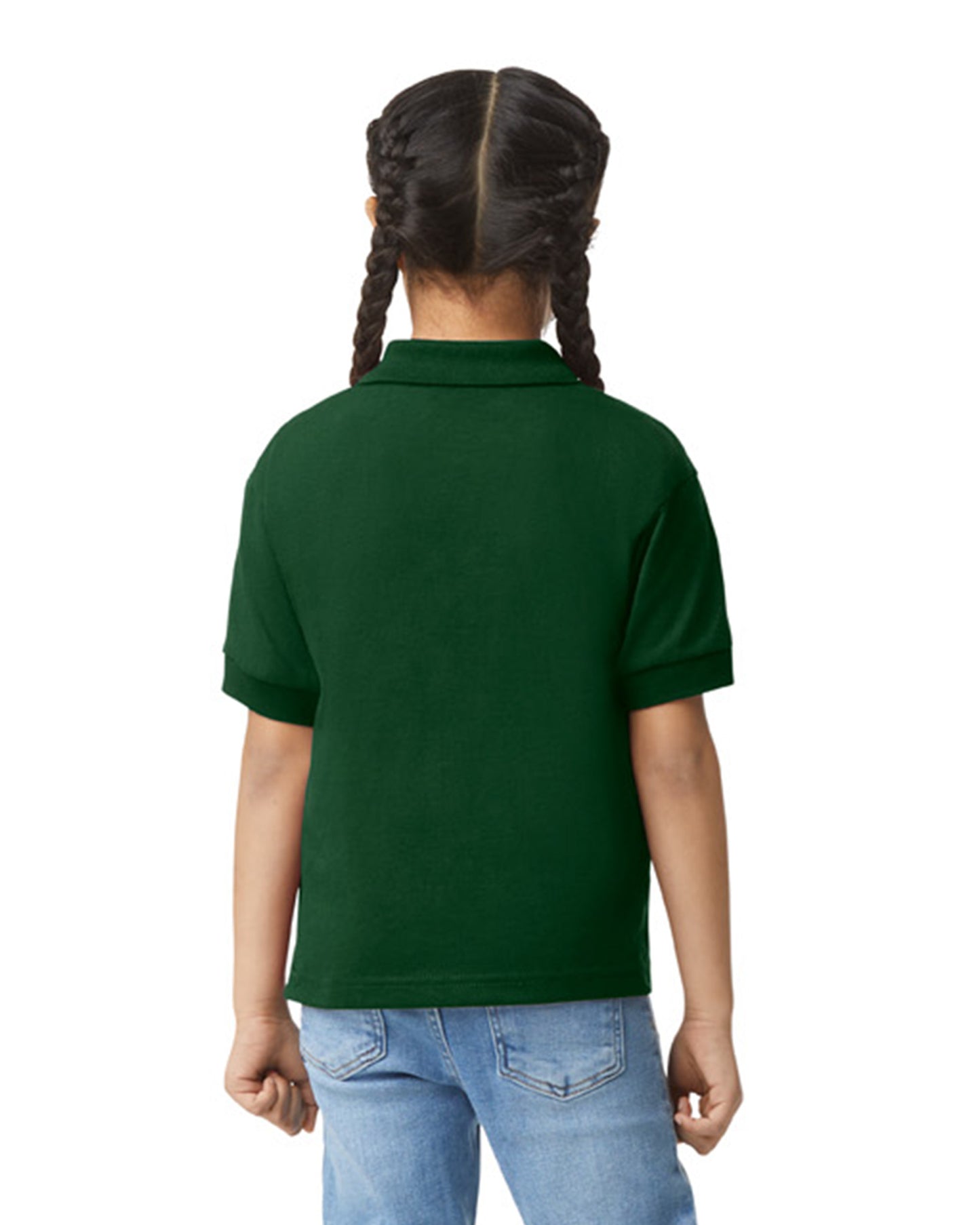 Youth 50/50 Jersey Polo - Forest Green