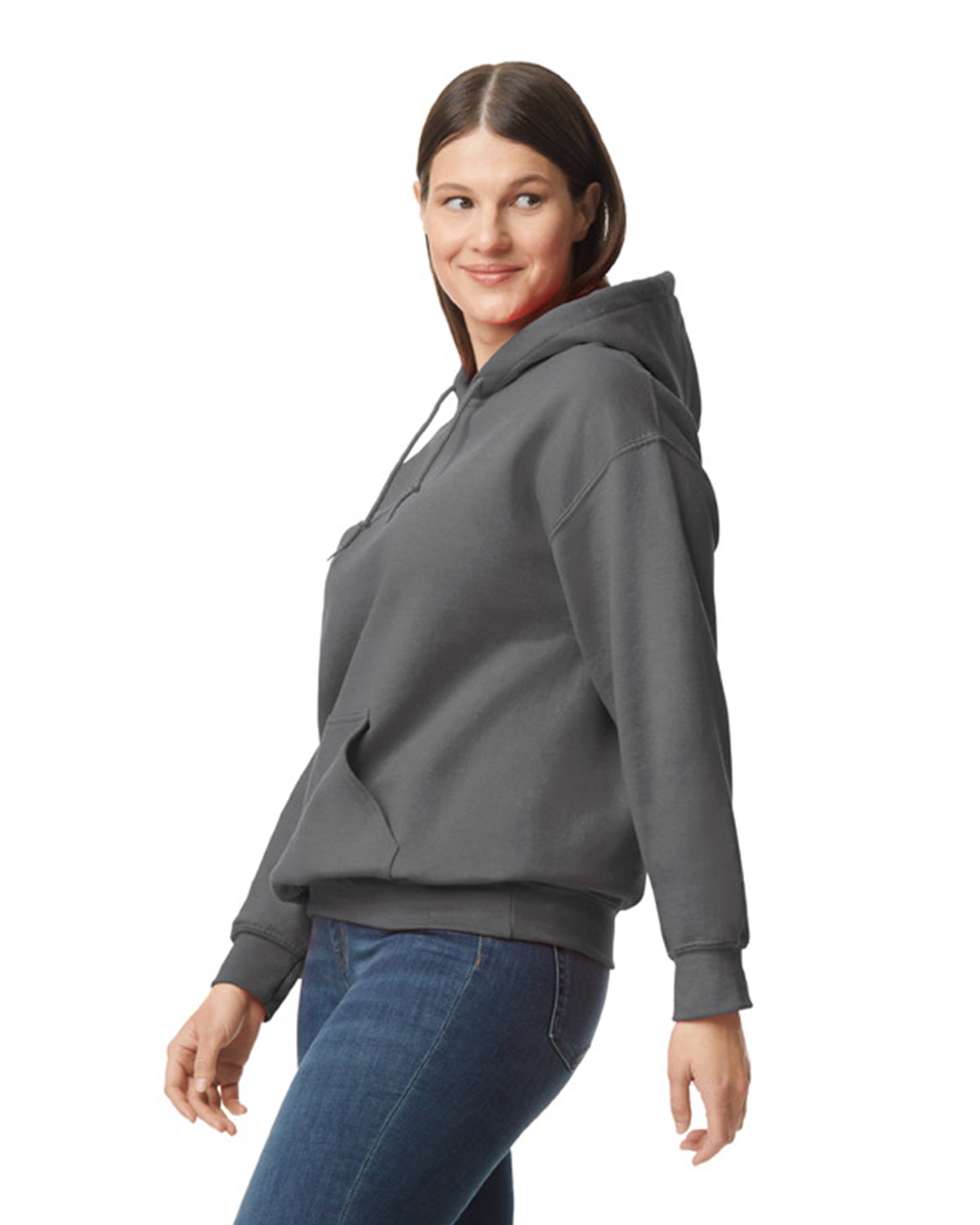 Unisex DryBlend® 50/50 Hoodie - Charcoal
