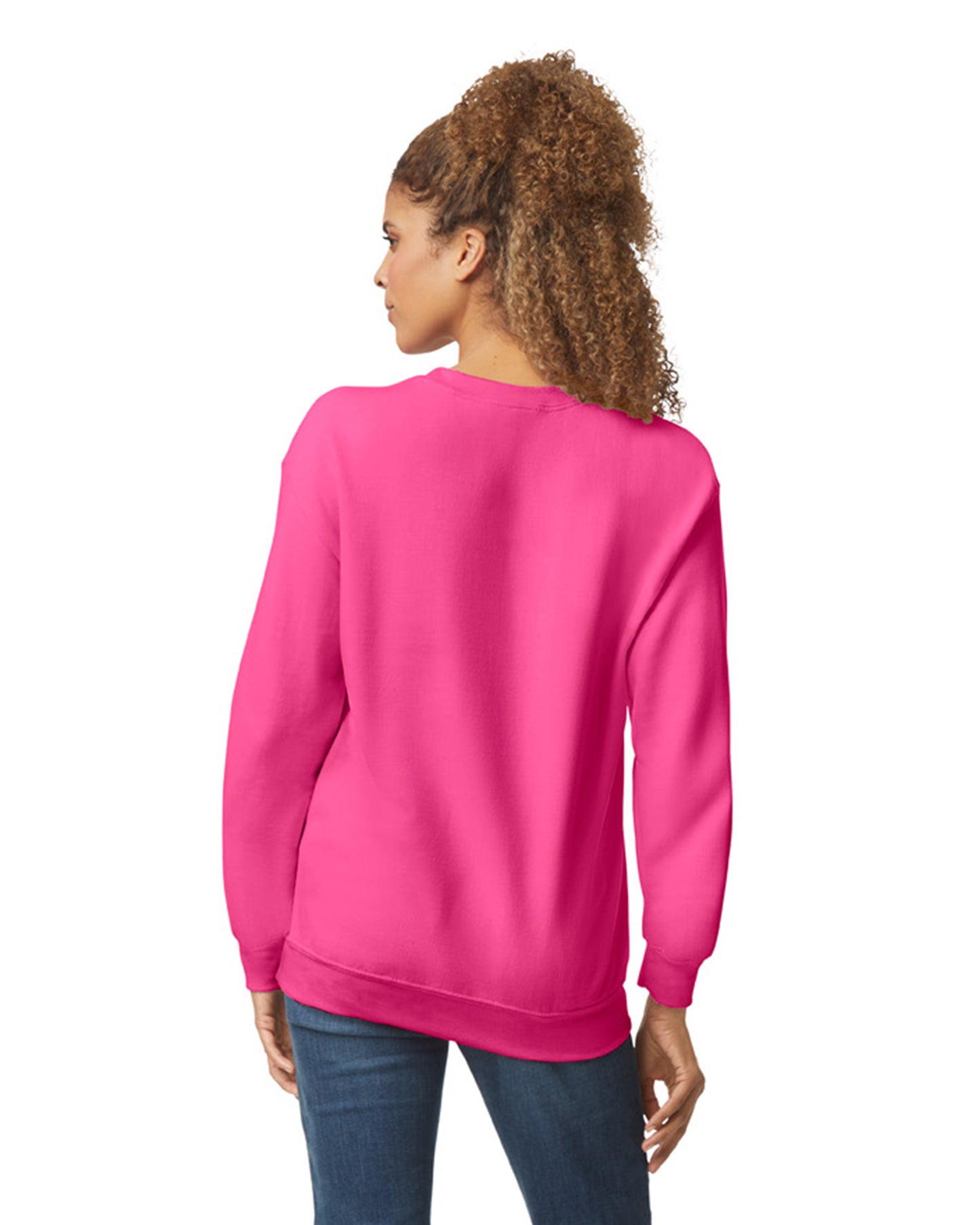 Unisex Heavy Blend��� 50/50 Fleece Crew - Heliconia