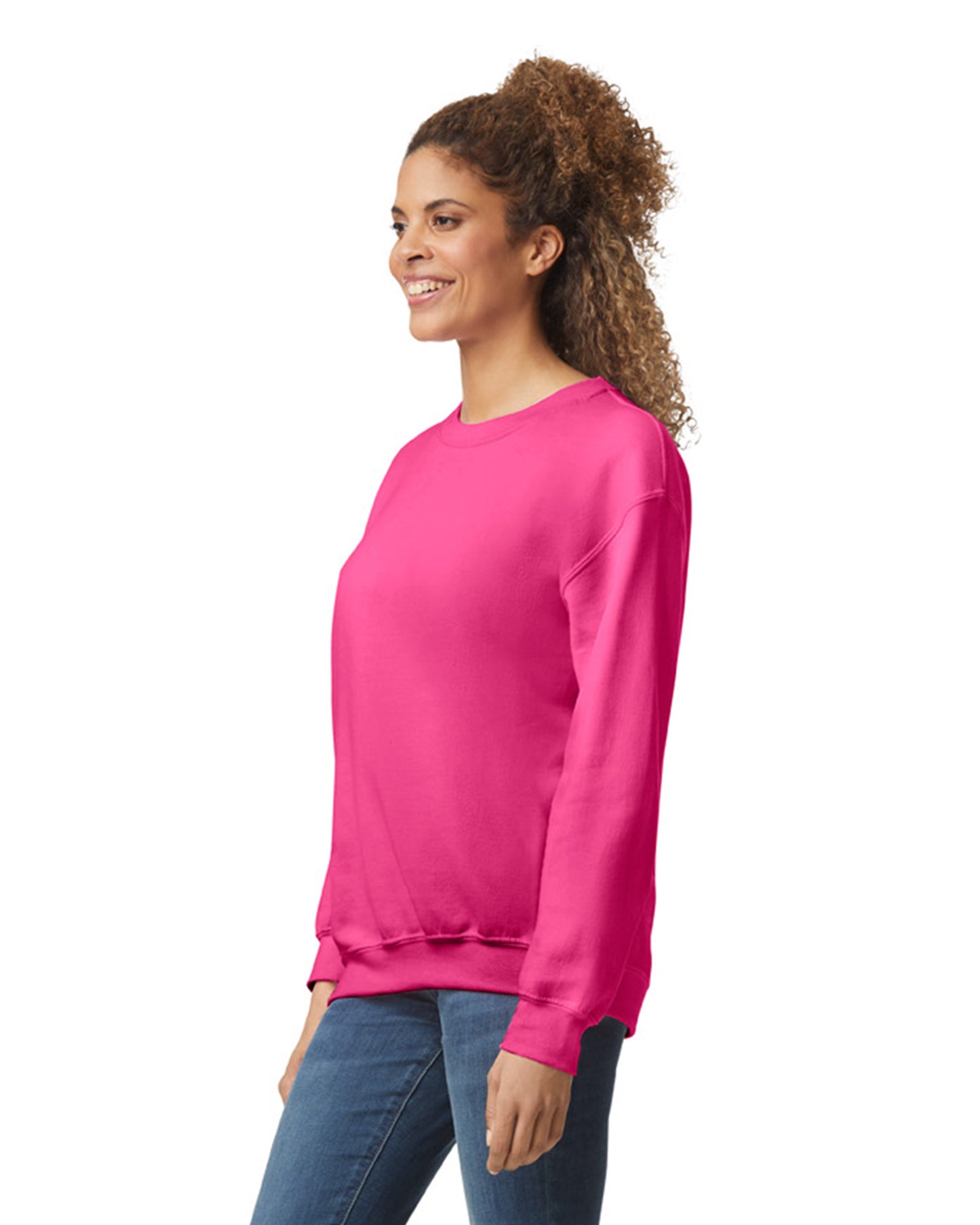 Unisex Heavy Blend��� 50/50 Fleece Crew - Heliconia