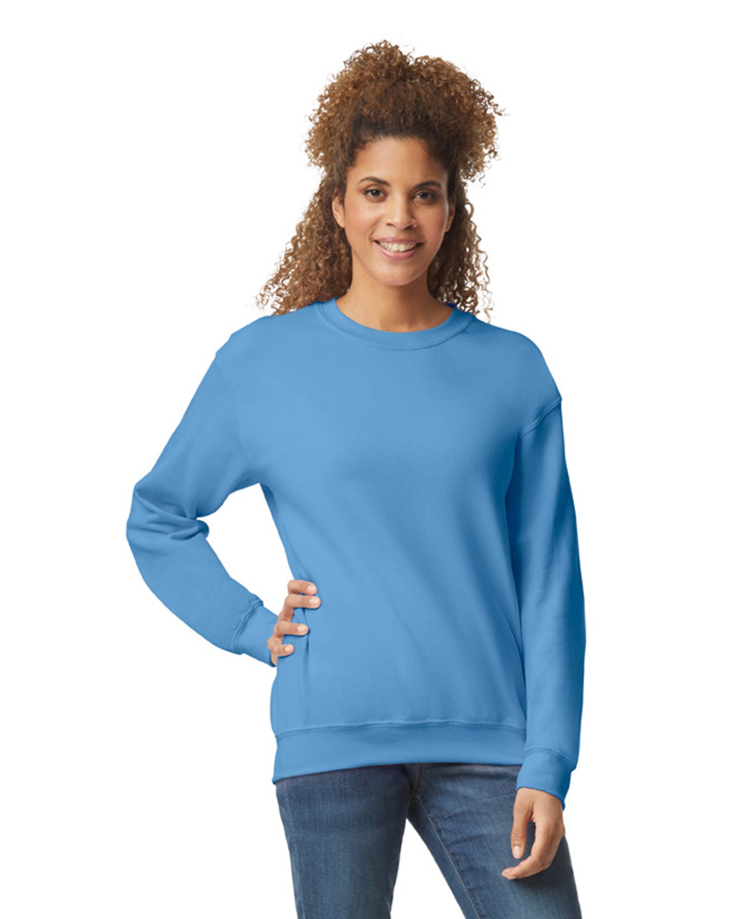 Unisex Heavy Blend��� 50/50 Fleece Crew - Carolina Blue