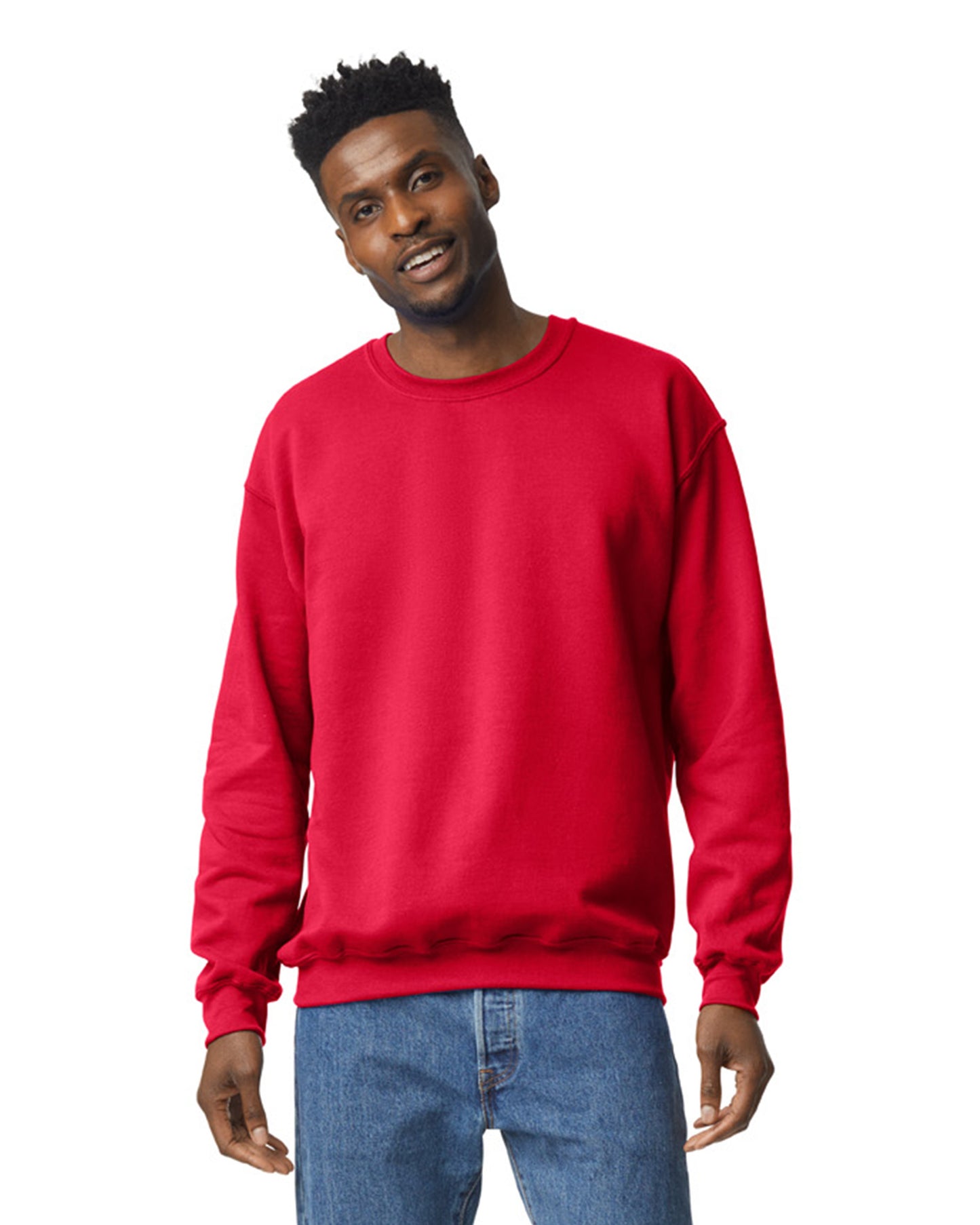 Unisex Heavy Blend��� 50/50 Fleece Crew - Red