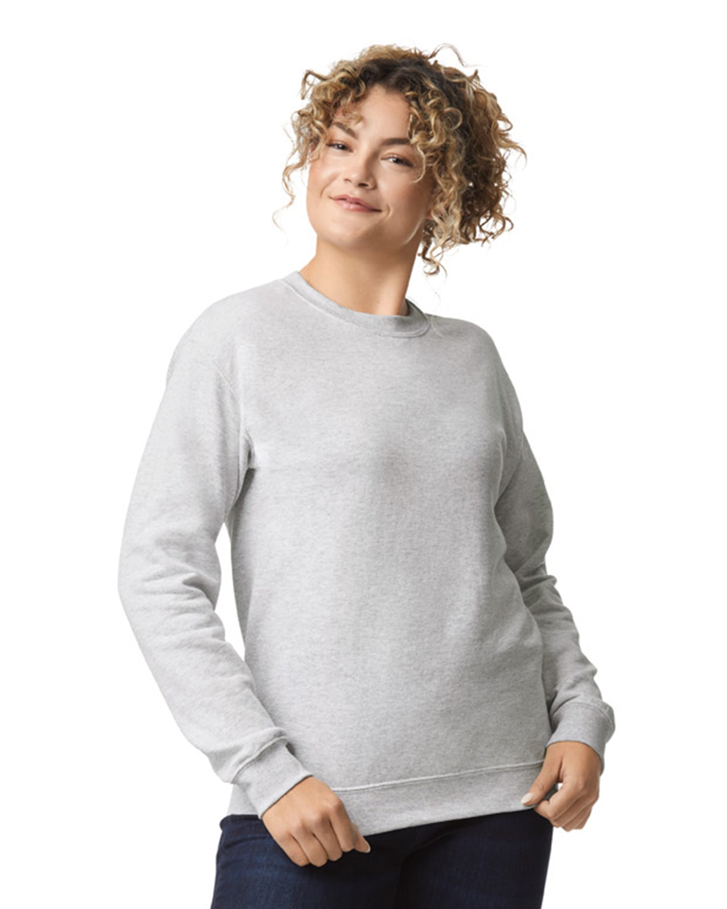Unisex Heavy Blend��� 50/50 Fleece Crew - Ash