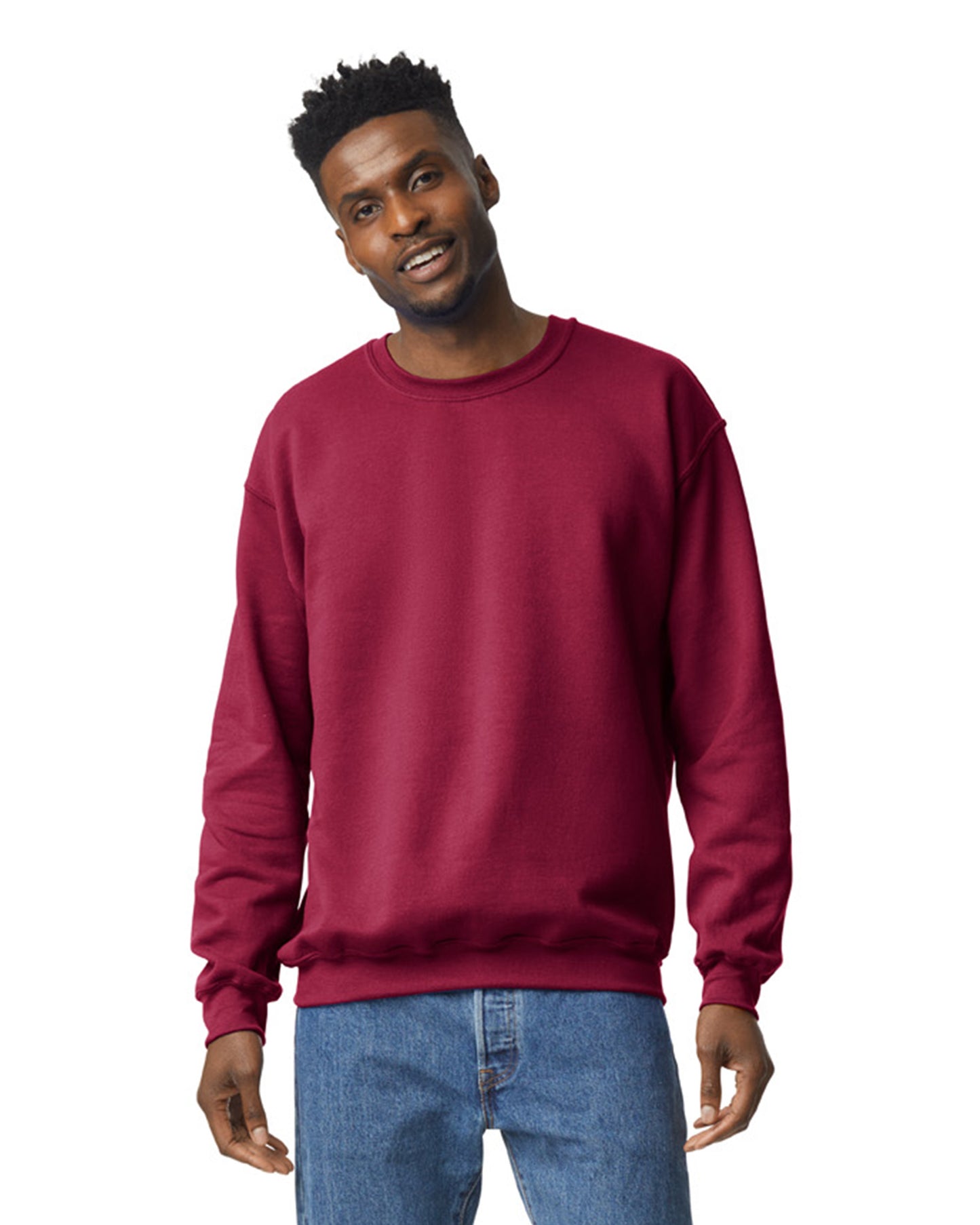 Unisex Heavy Blend��� 50/50 Fleece Crew - Garnet