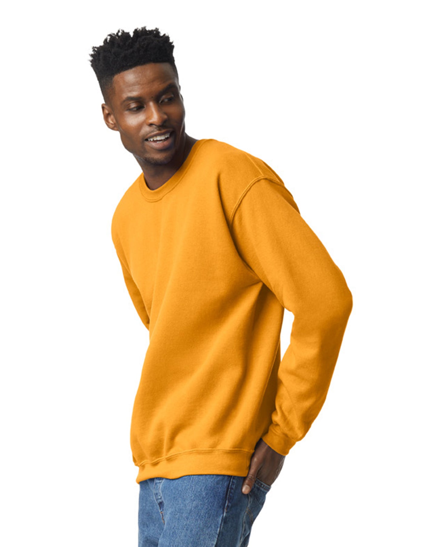 Unisex Heavy Blend��� 50/50 Fleece Crew - Gold