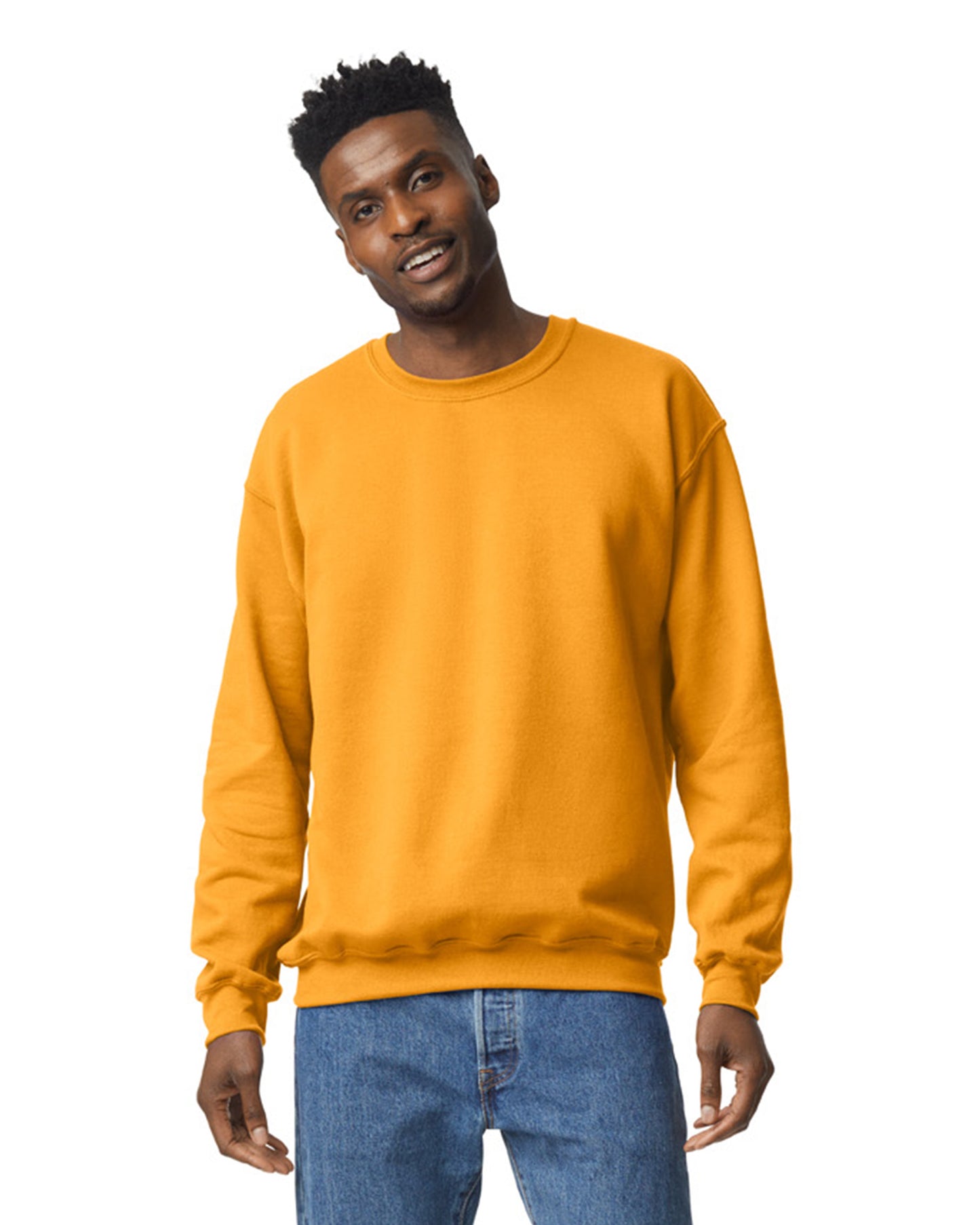 Unisex Heavy Blend��� 50/50 Fleece Crew - Gold
