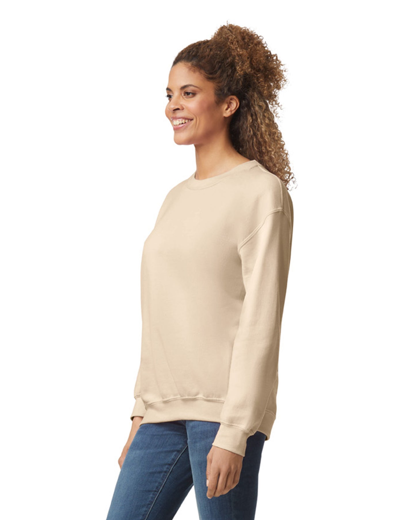 Unisex Heavy Blend��� 50/50 Fleece Crew - Sand