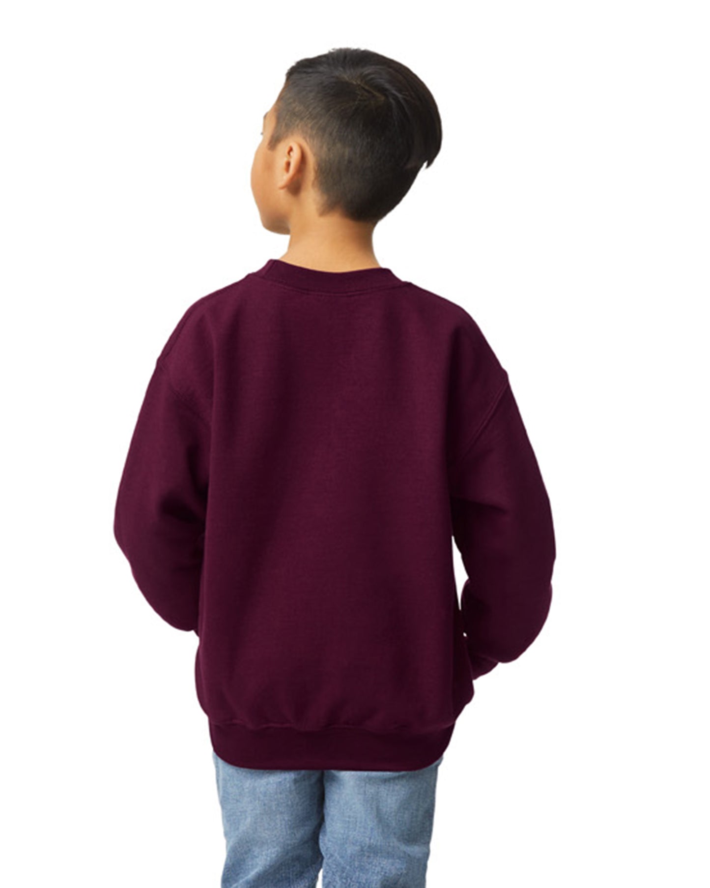 Youth Heavy Blend��� 50/50 Fleece Crew - Maroon