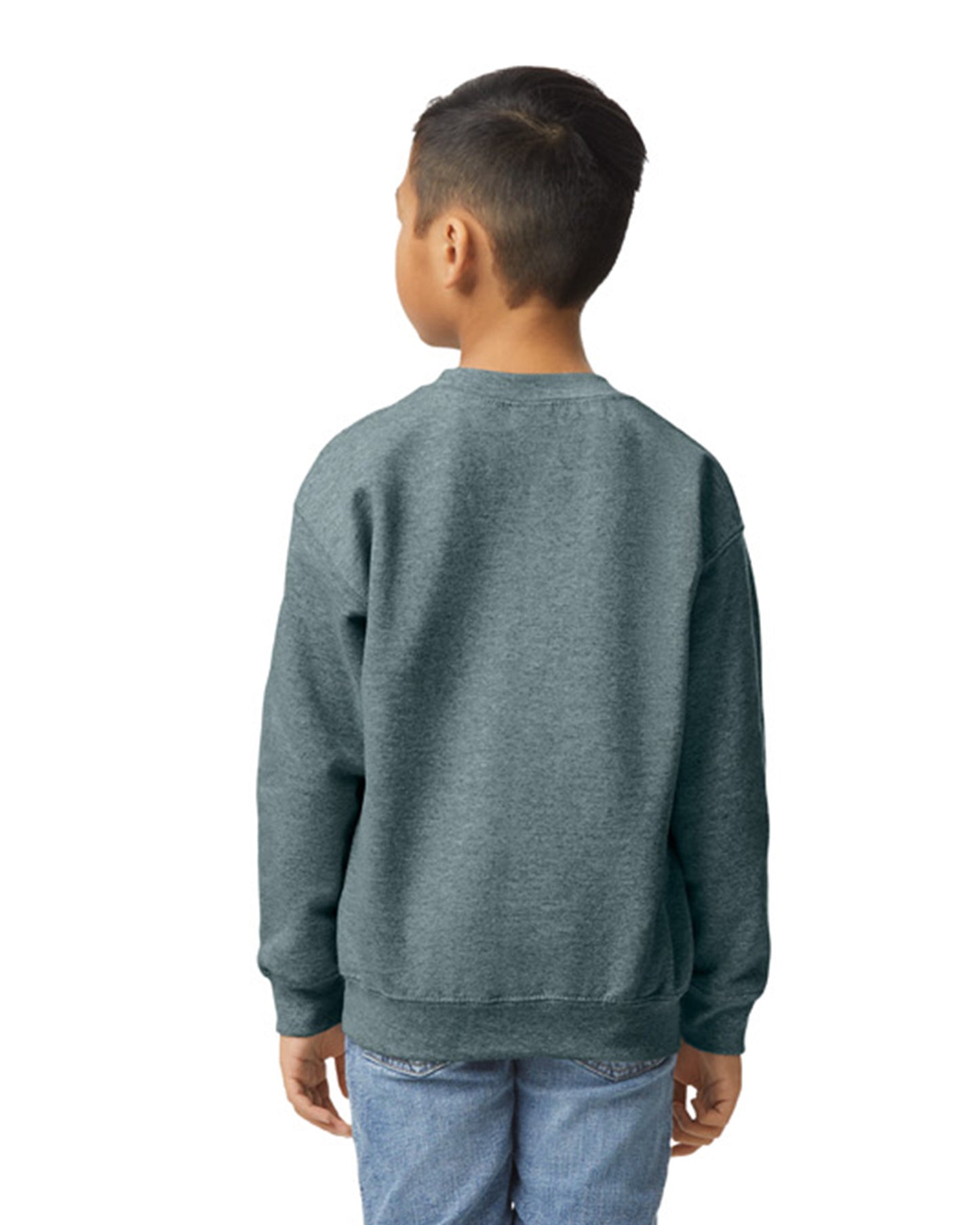 Youth Heavy Blend��� 50/50 Fleece Crew - Dark Heather