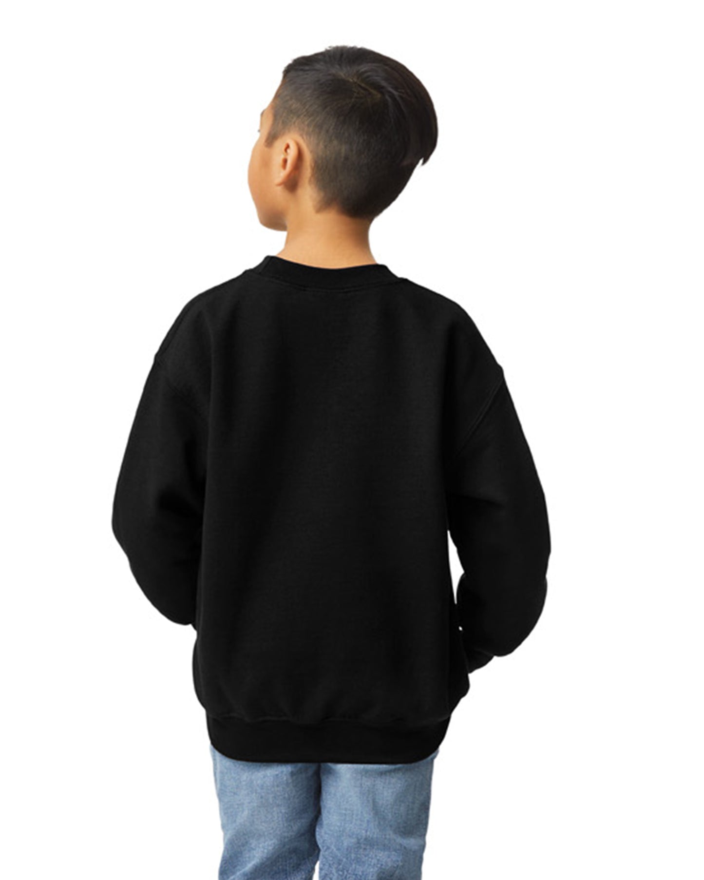 Youth Heavy Blend��� 50/50 Fleece Crew - Black
