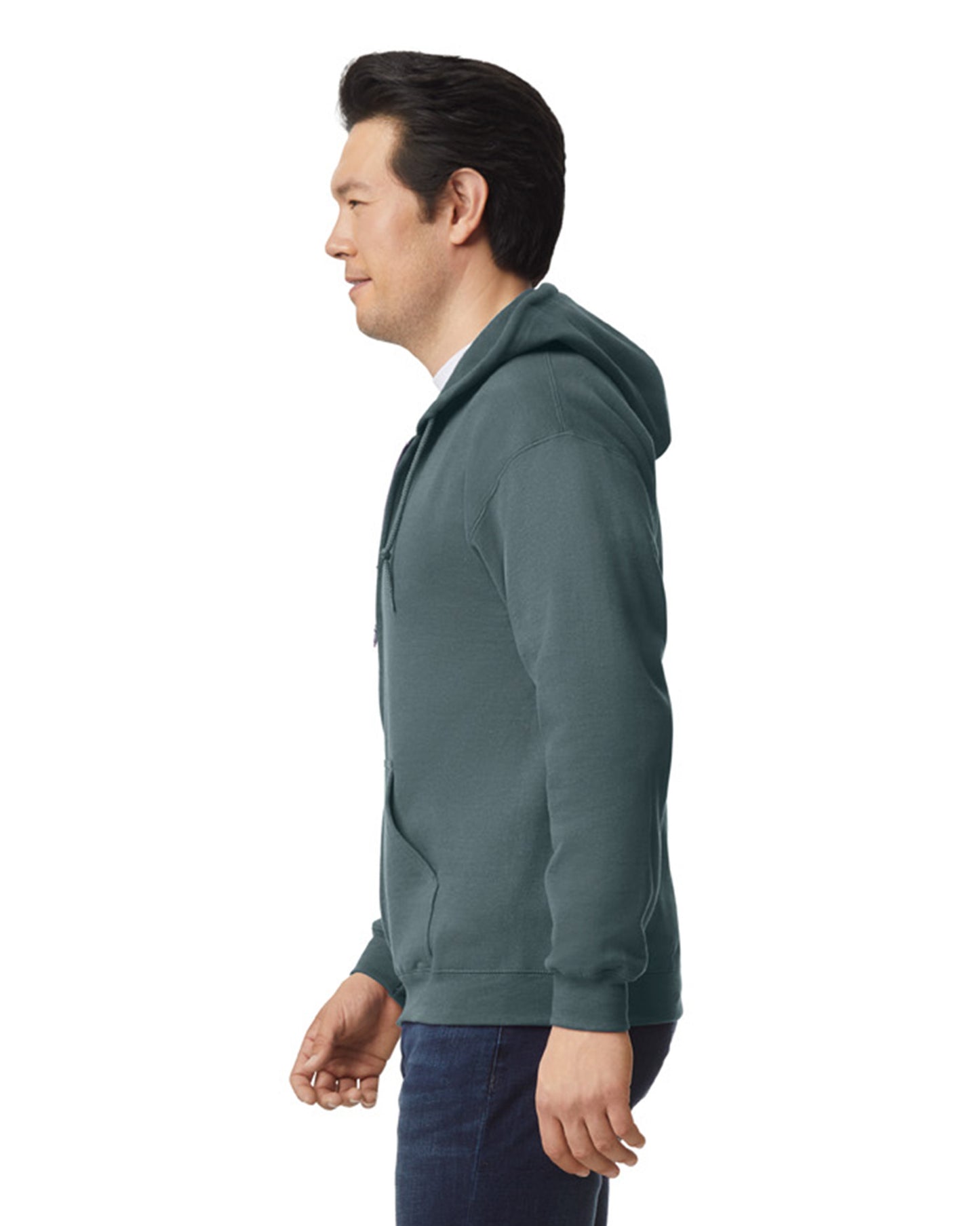 Unisex Heavy Blend™ 50/50 Full-Zip Hoodie - Dark Heather